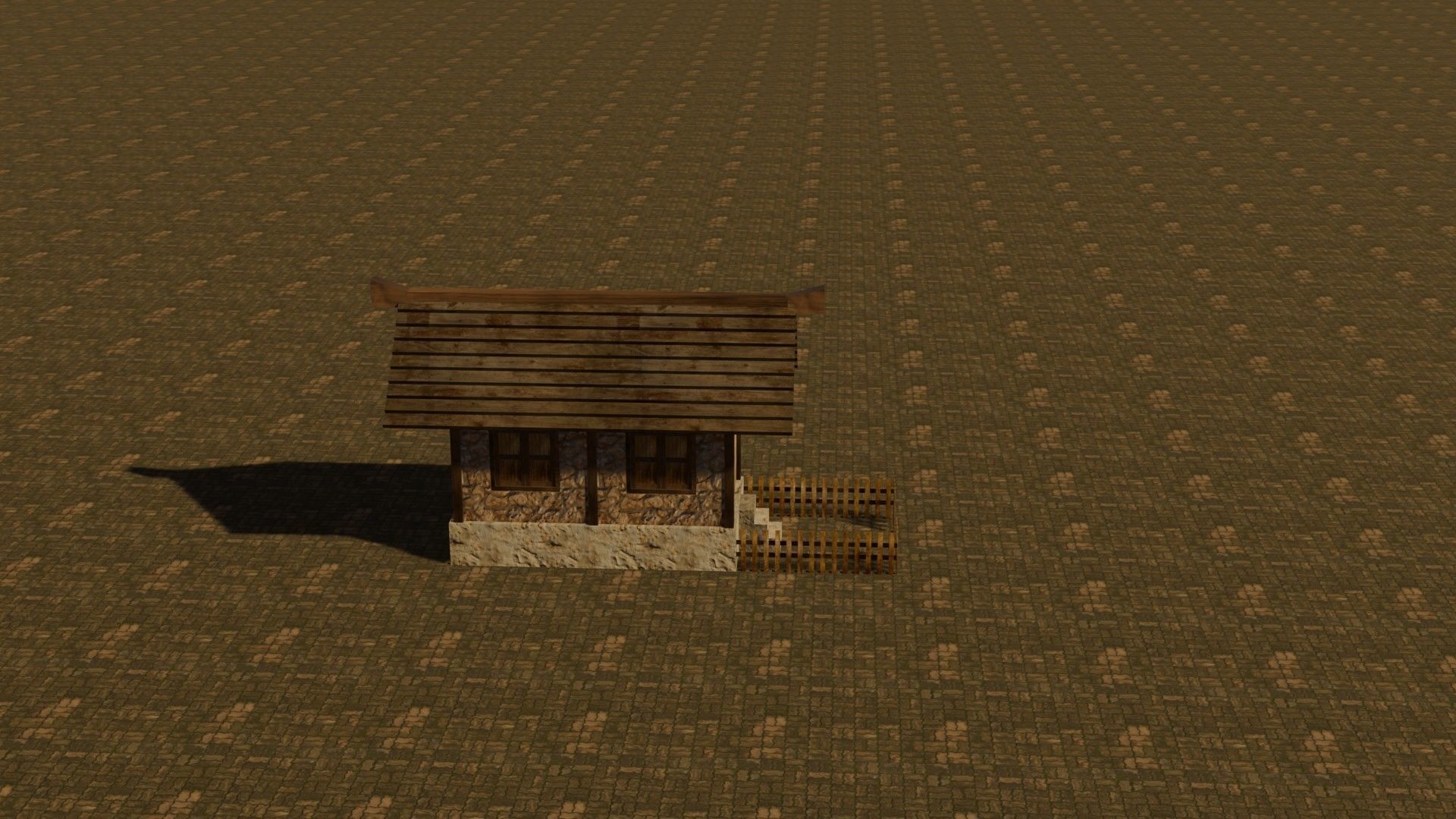 Medieval House 22 Free low-poly 3D model_6