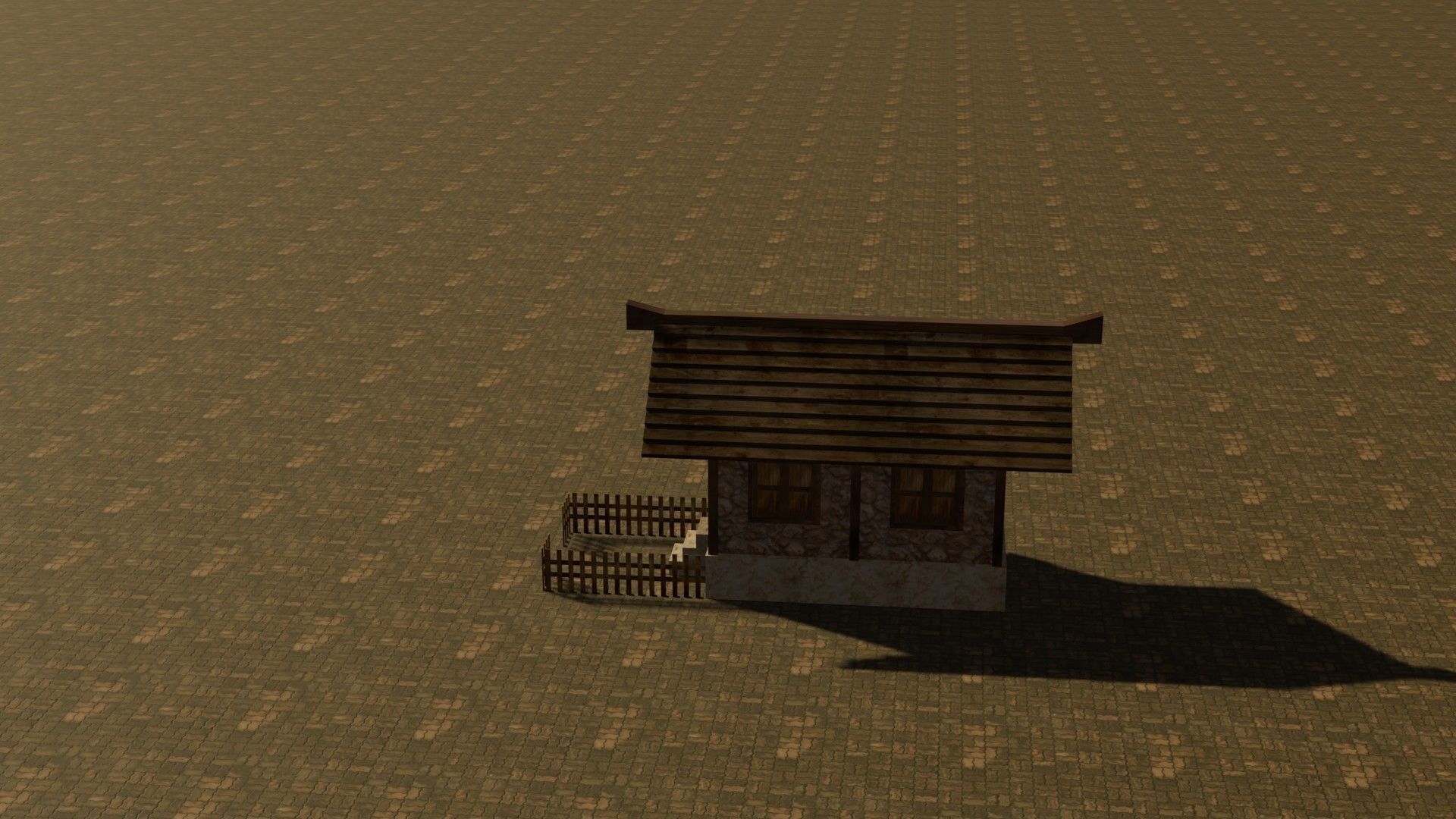 Medieval House 22 Free low-poly 3D model_9