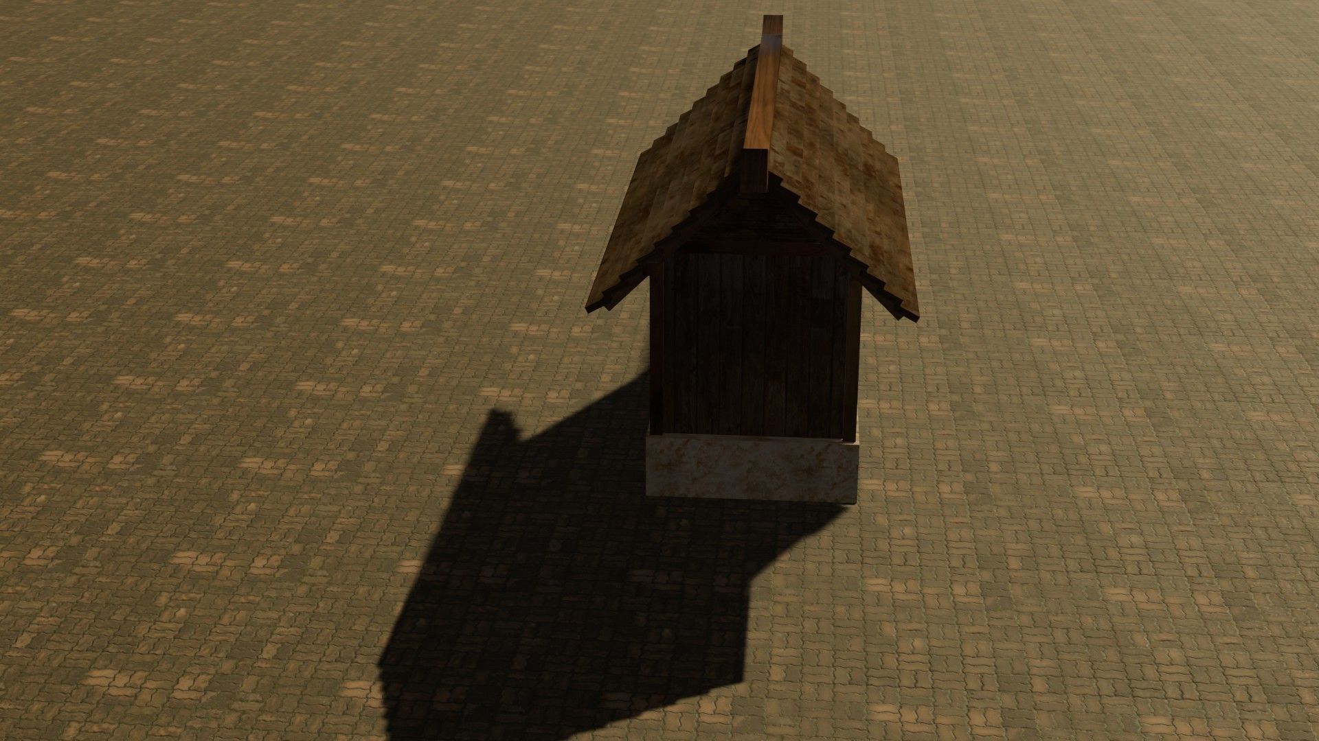 Medieval House 21 Free low-poly 3D model_15