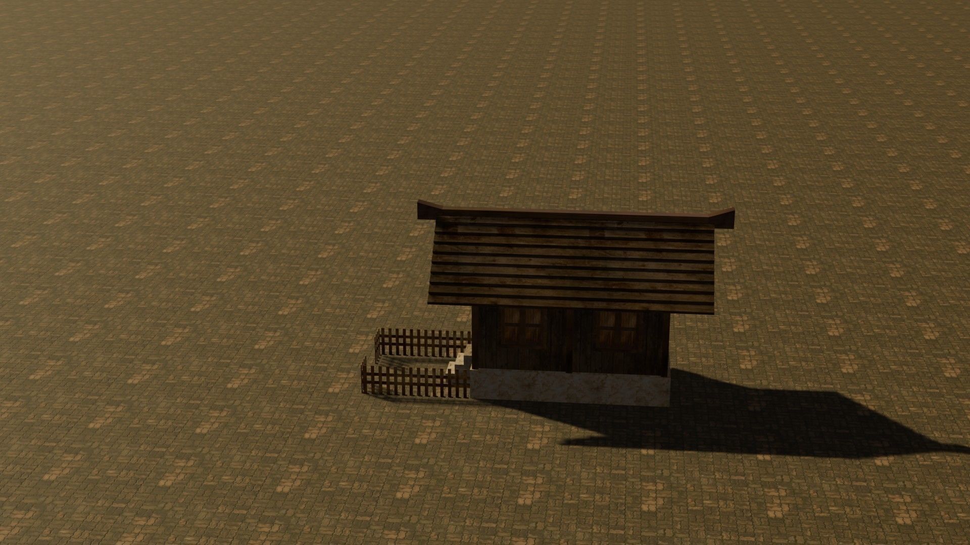 Medieval House 21 Free low-poly 3D model_9