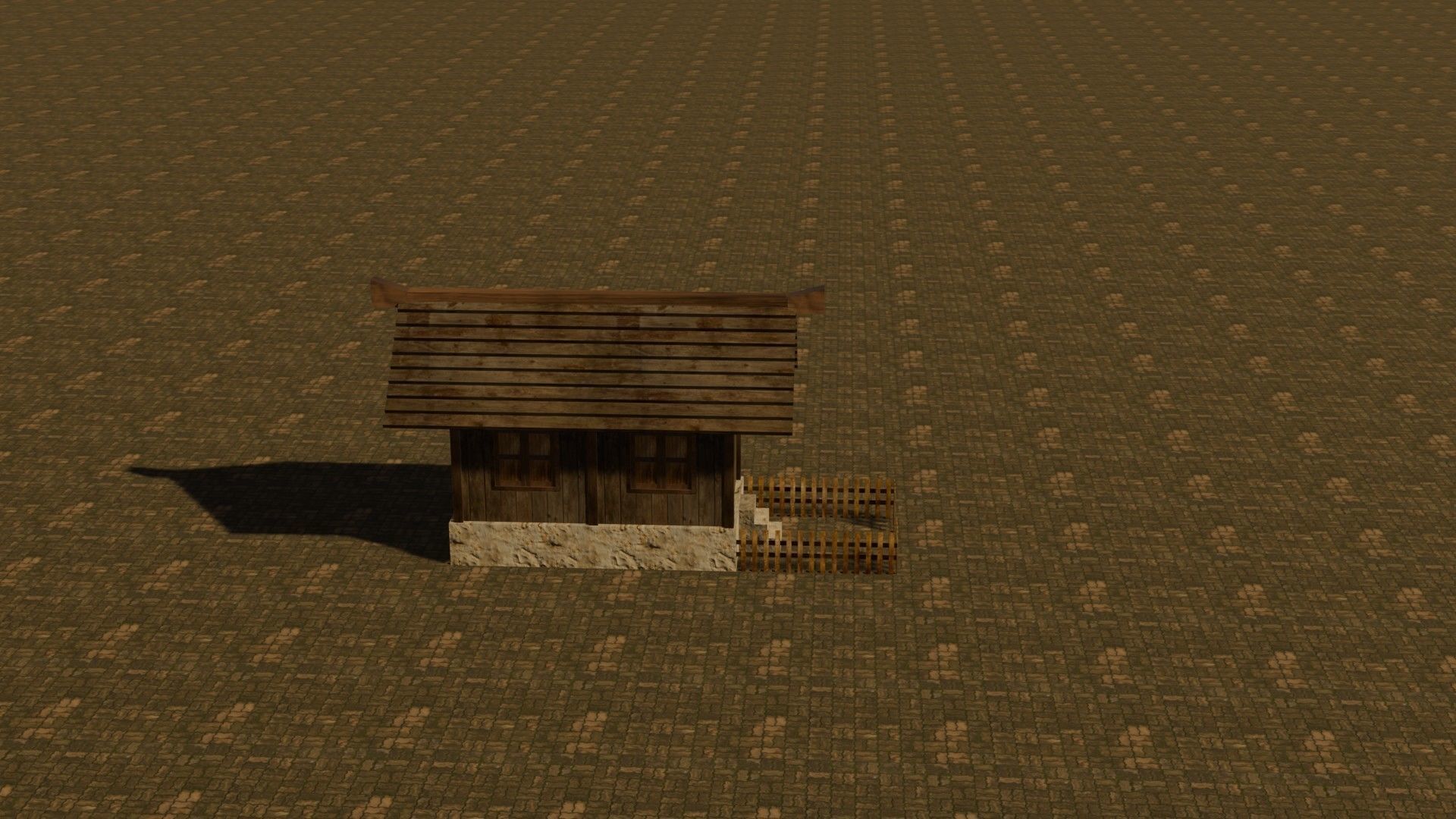 Medieval House 21 Free low-poly 3D model_6