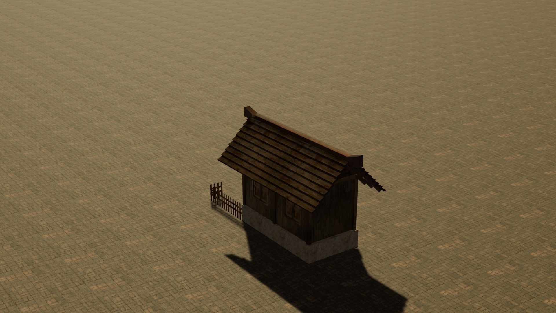 Medieval House 21 Free low-poly 3D model_8
