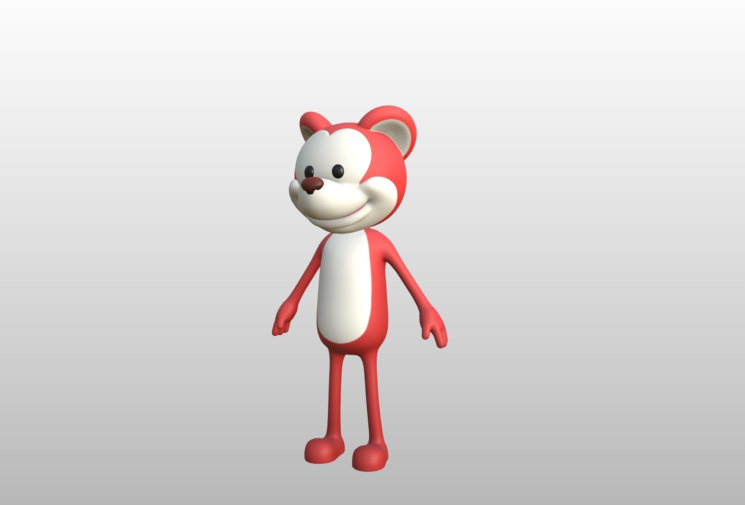 Mascot020 Johny 3D model_10