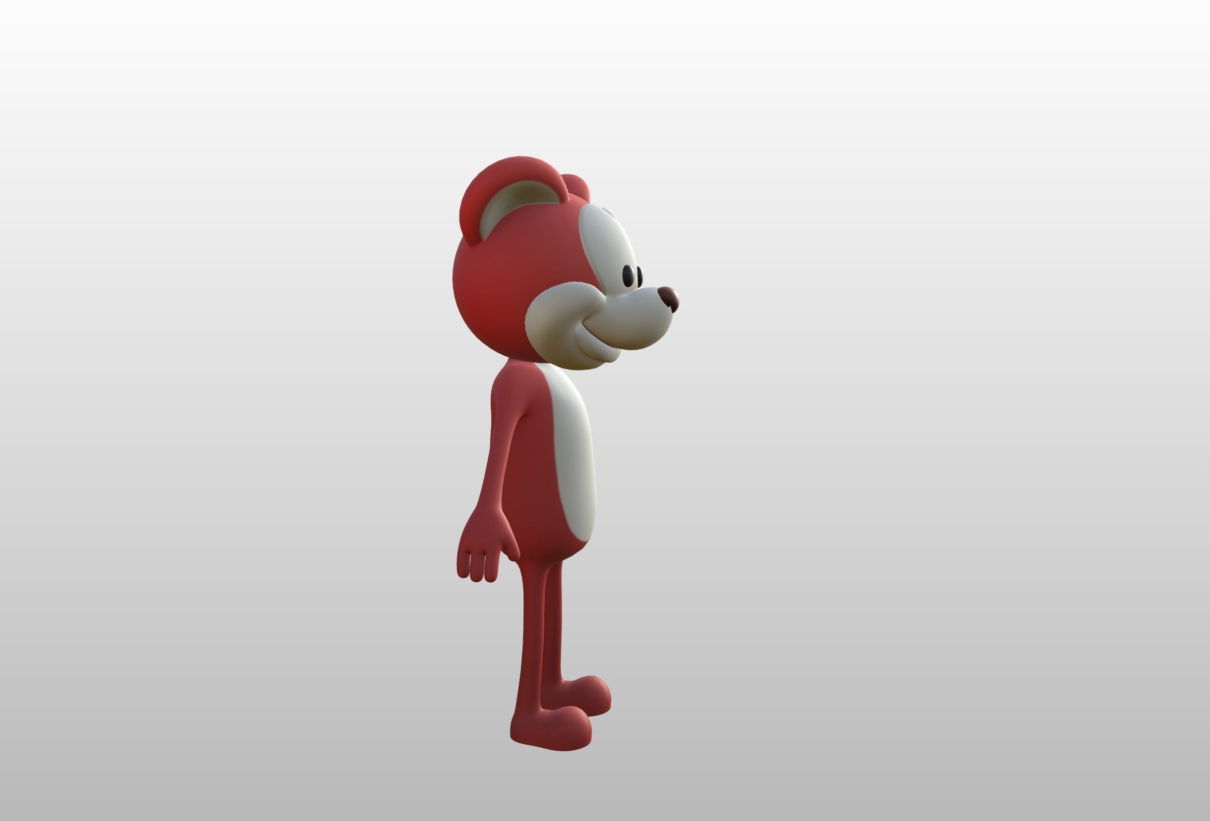 Mascot020 Johny 3D model_13