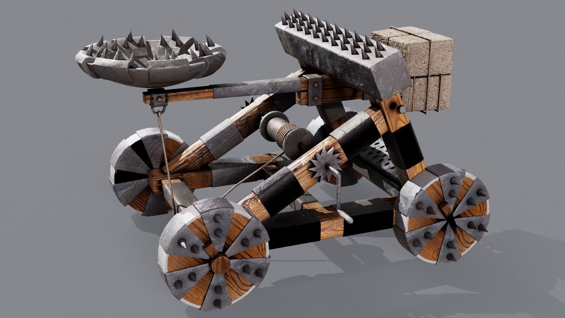 Catapult 3D model_3