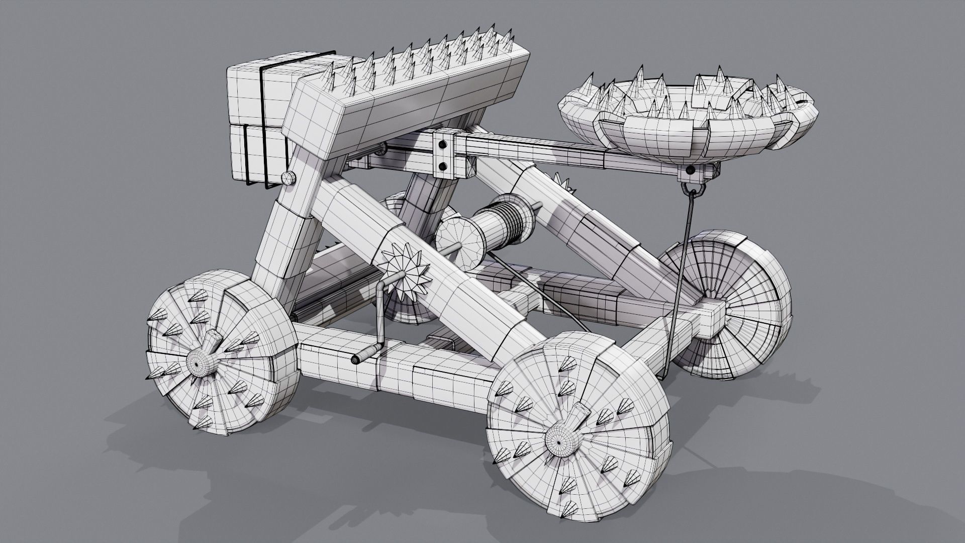 Catapult 3D model_9