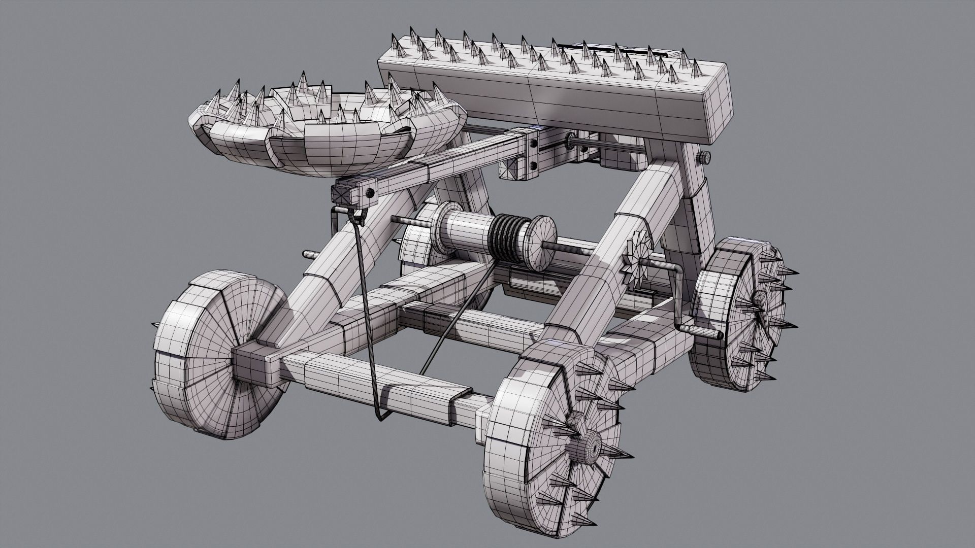 Catapult 3D model_7