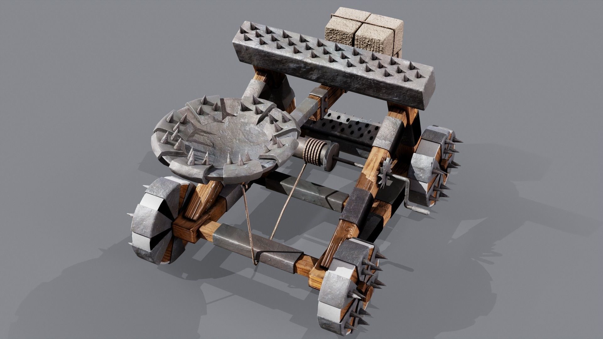 Catapult 3D model_6