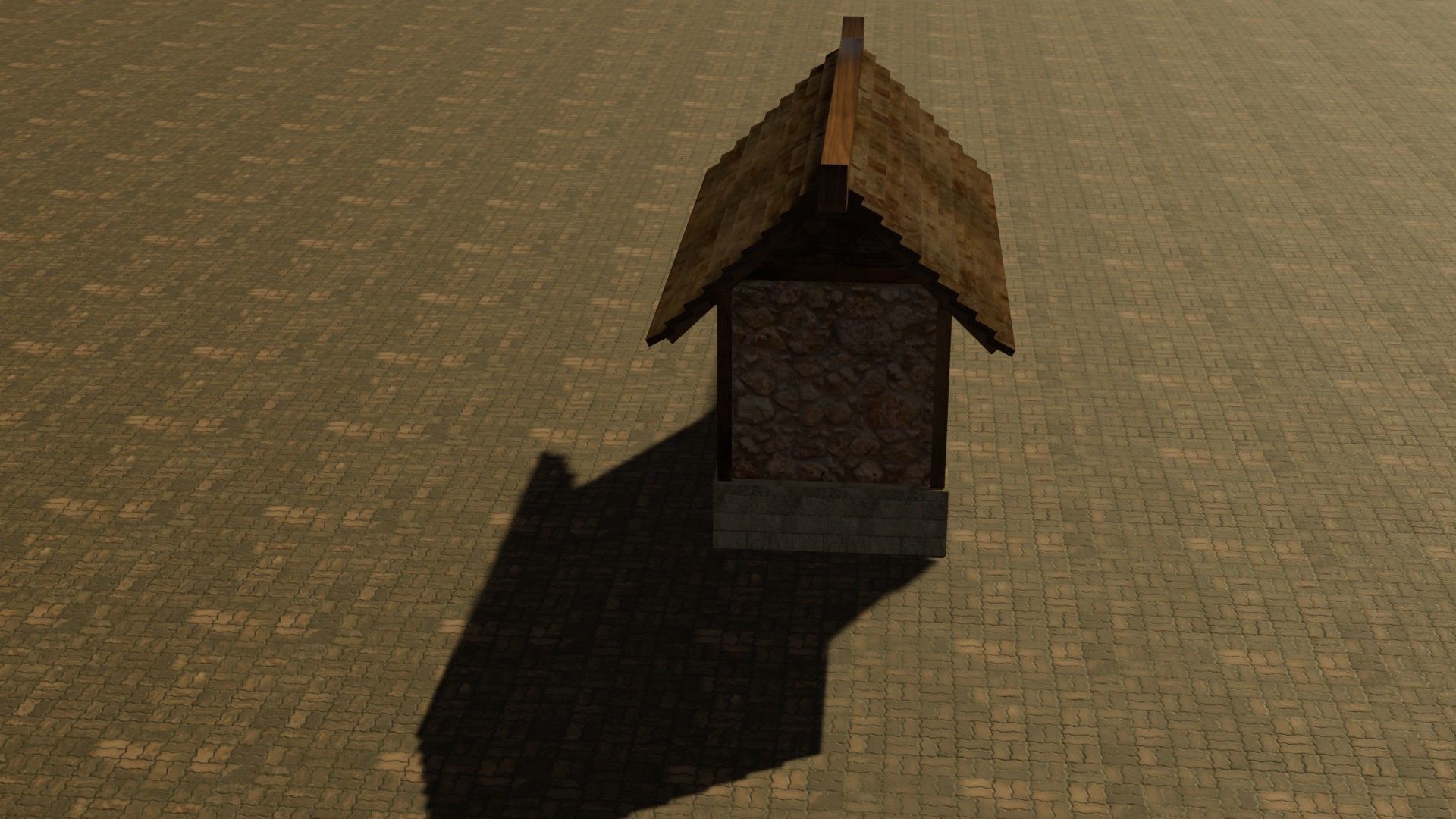 Medieval House 15 Free low-poly 3D model_15