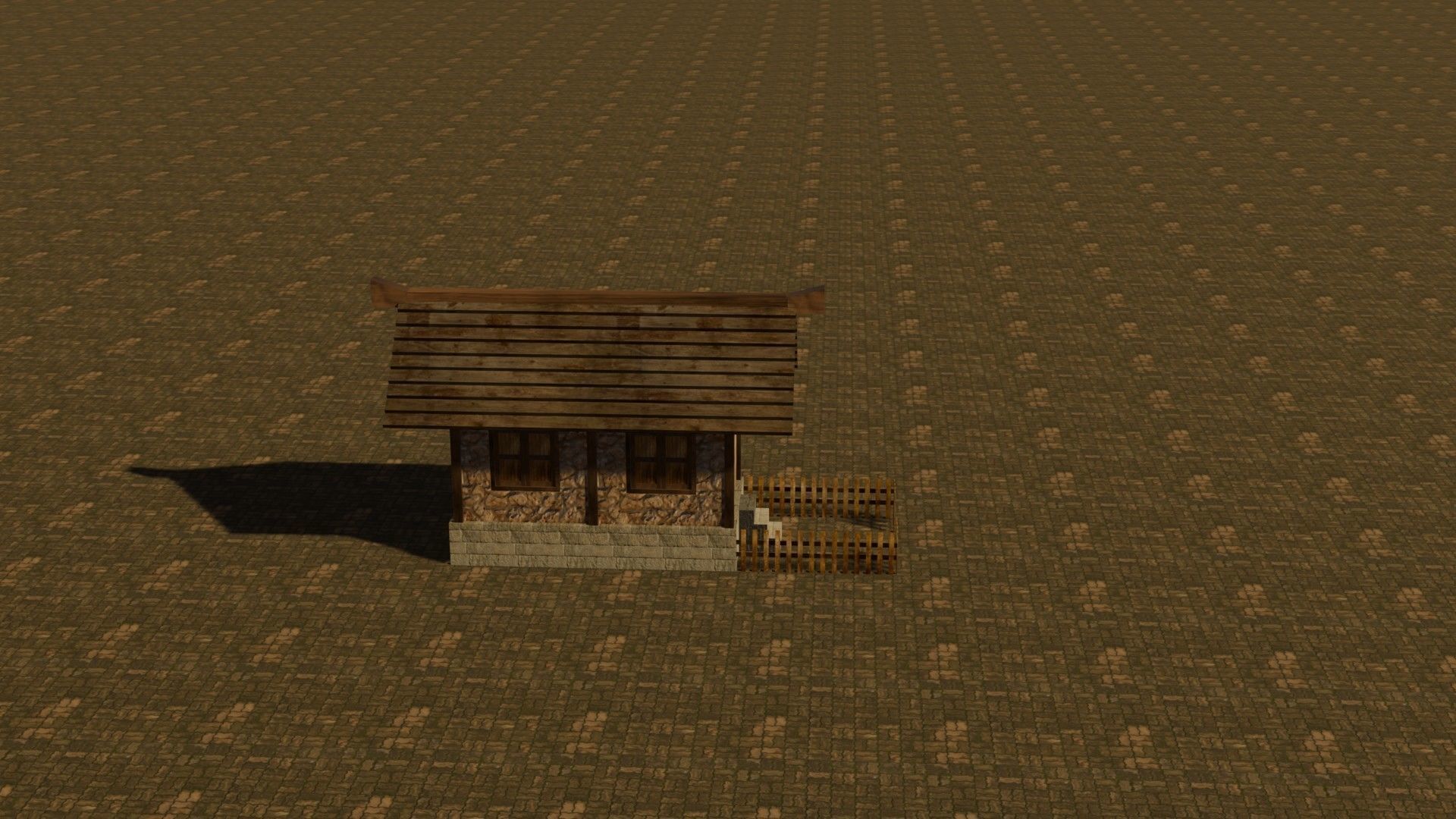 Medieval House 15 Free low-poly 3D model_6