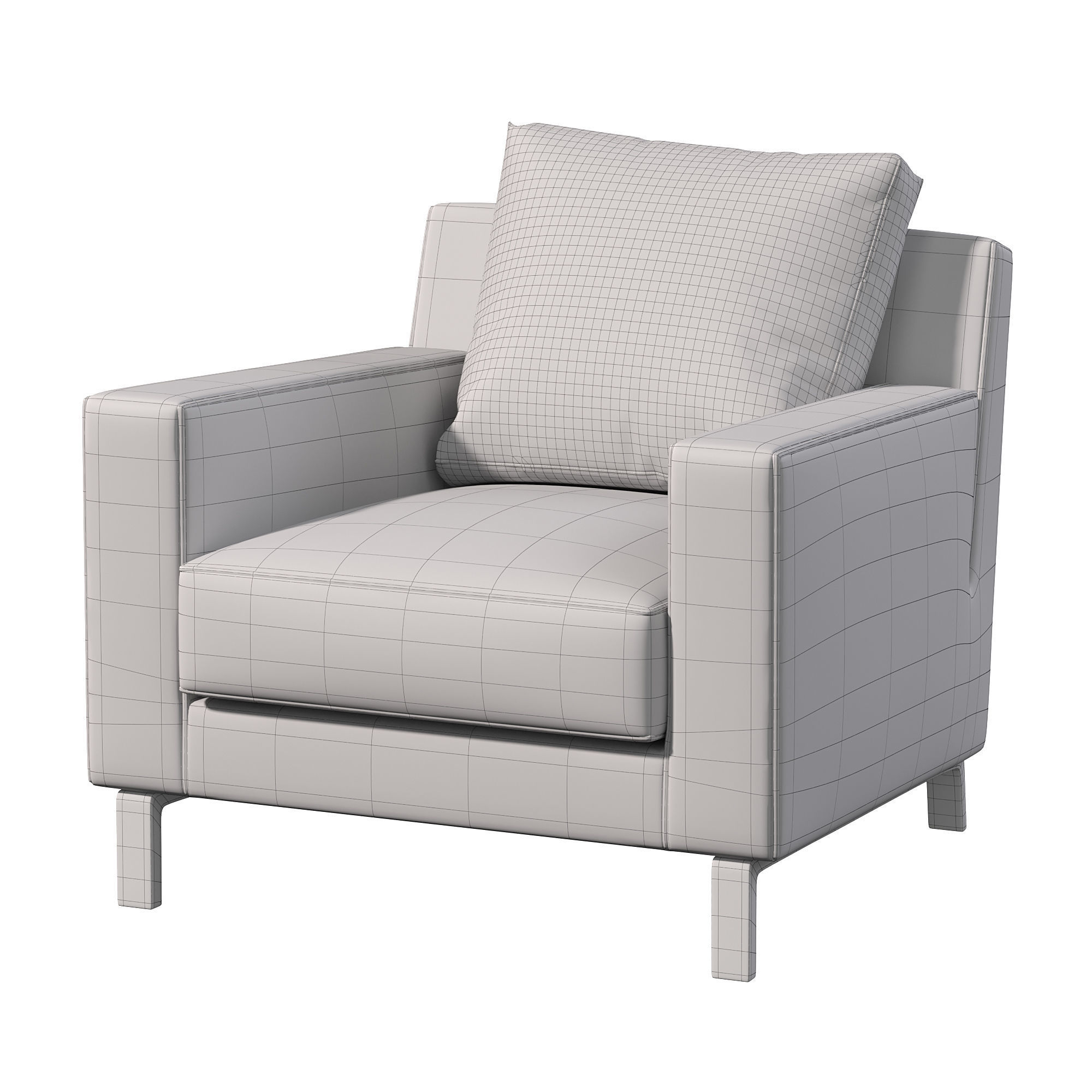 LIDO Armchair 3D model_3