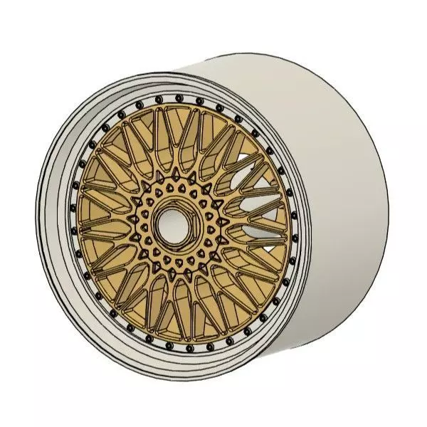 BBS RS RIMS FOR DIECAST 64 SCALE 3D print model