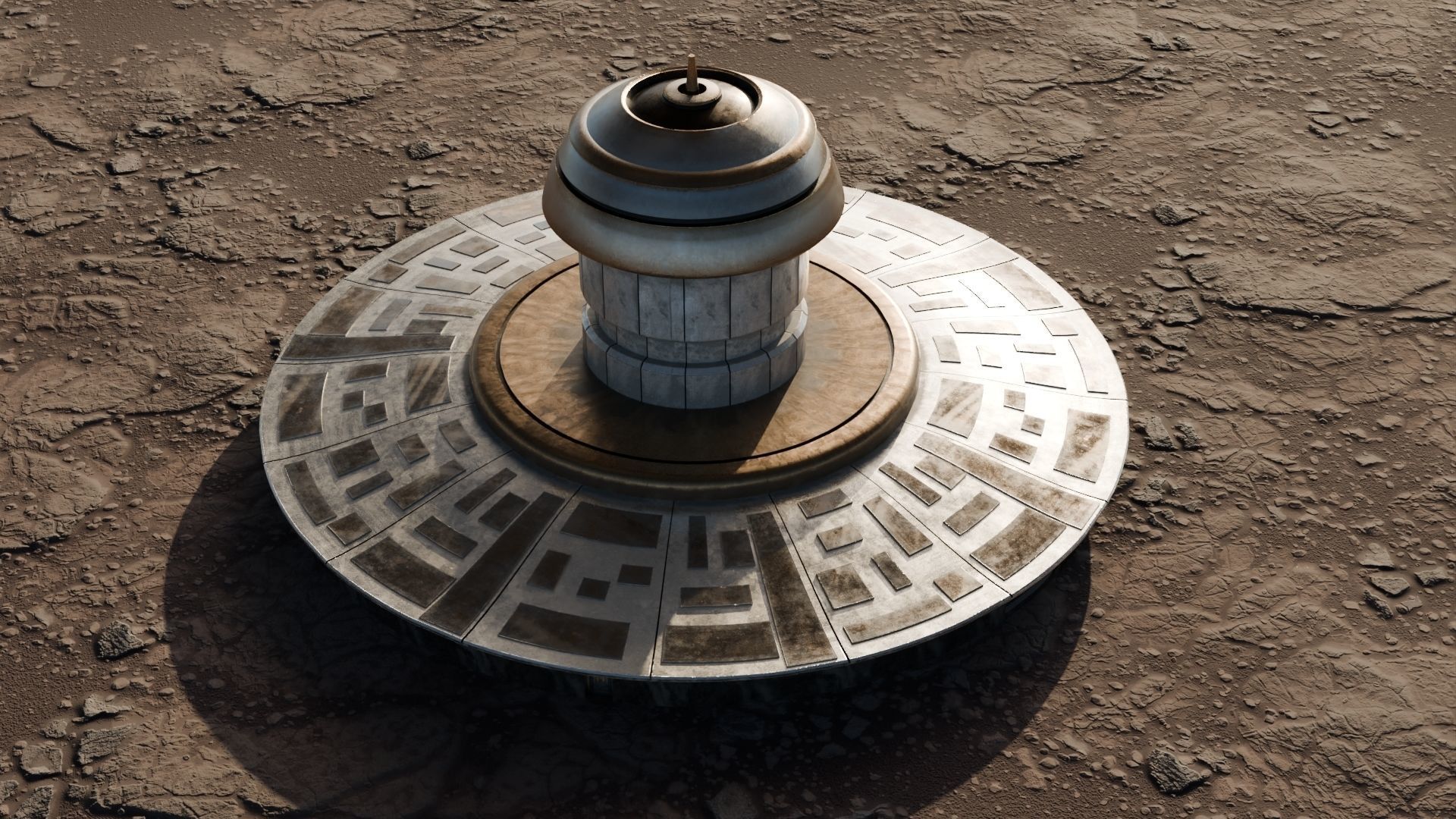 MARS BASE Low-poly 3D model_20