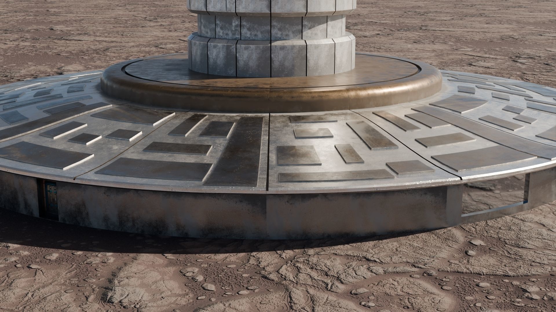 MARS BASE Low-poly 3D model_22