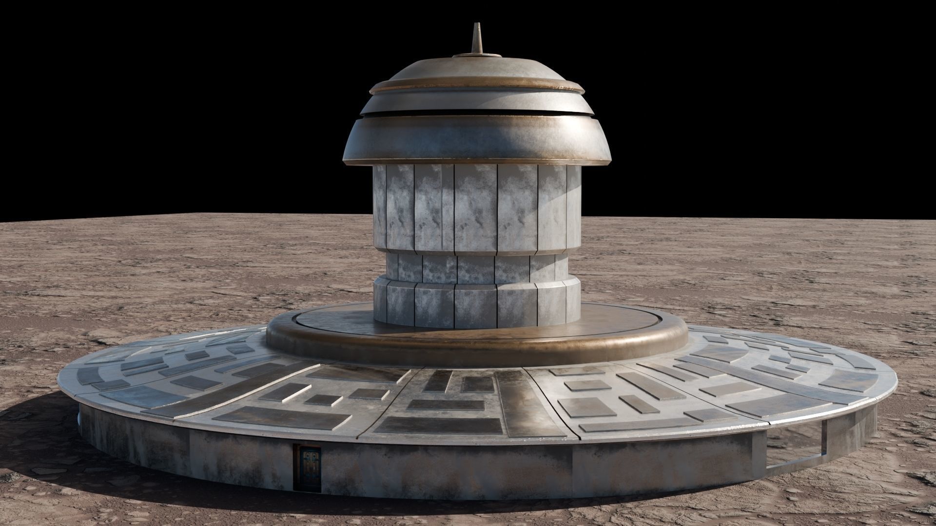 MARS BASE Low-poly 3D model_19