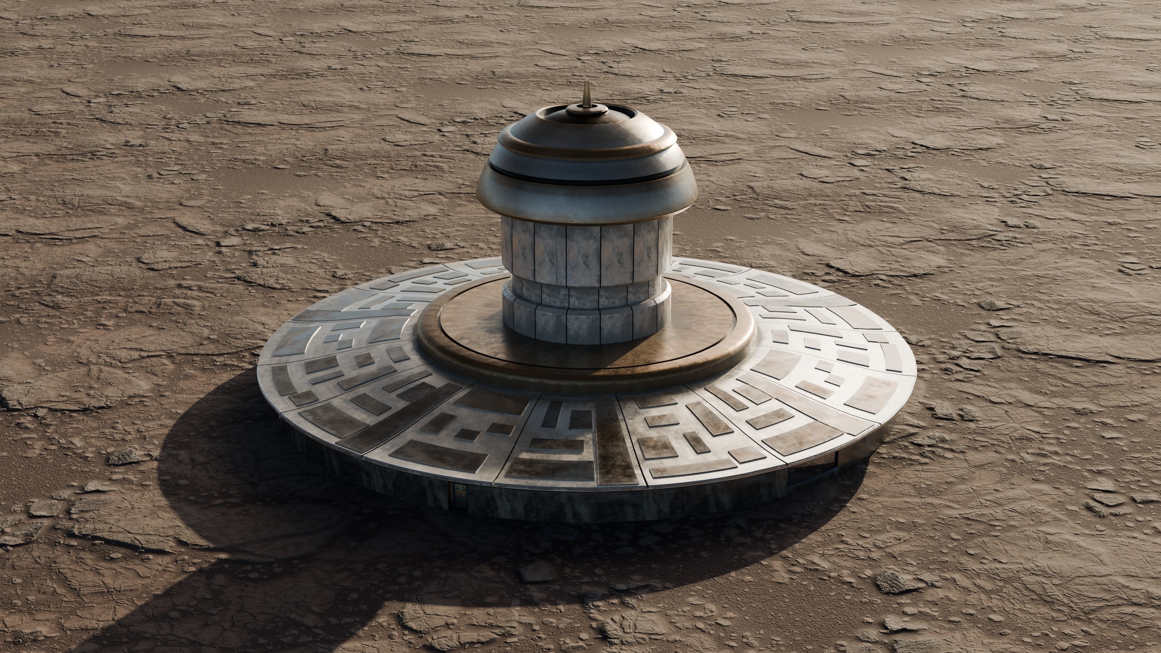 MARS BASE Low-poly 3D model_29
