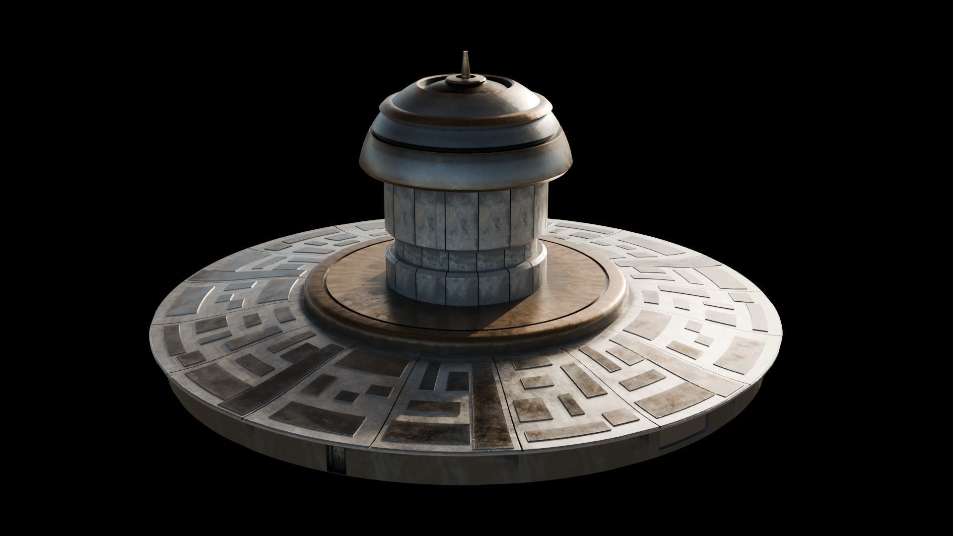 MARS BASE Low-poly 3D model_18