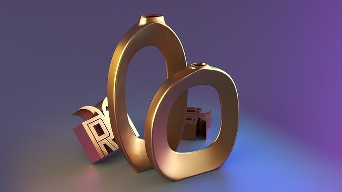 modern vase set  02 3D print model
