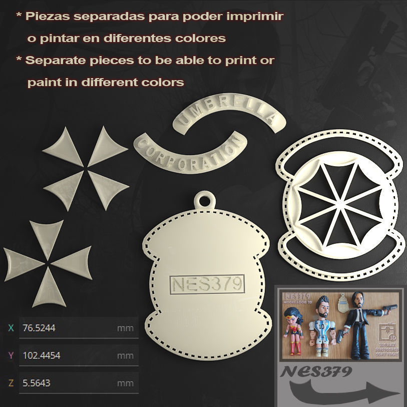 Resident Evil Symbol 3D print model_2