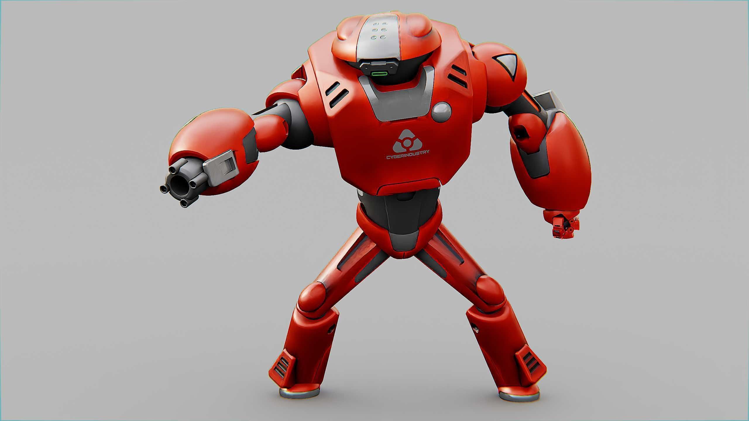 BATTLE DROID XZERONI Rigged for Unreal Engine - Unity - MIXAMO  3D model_2