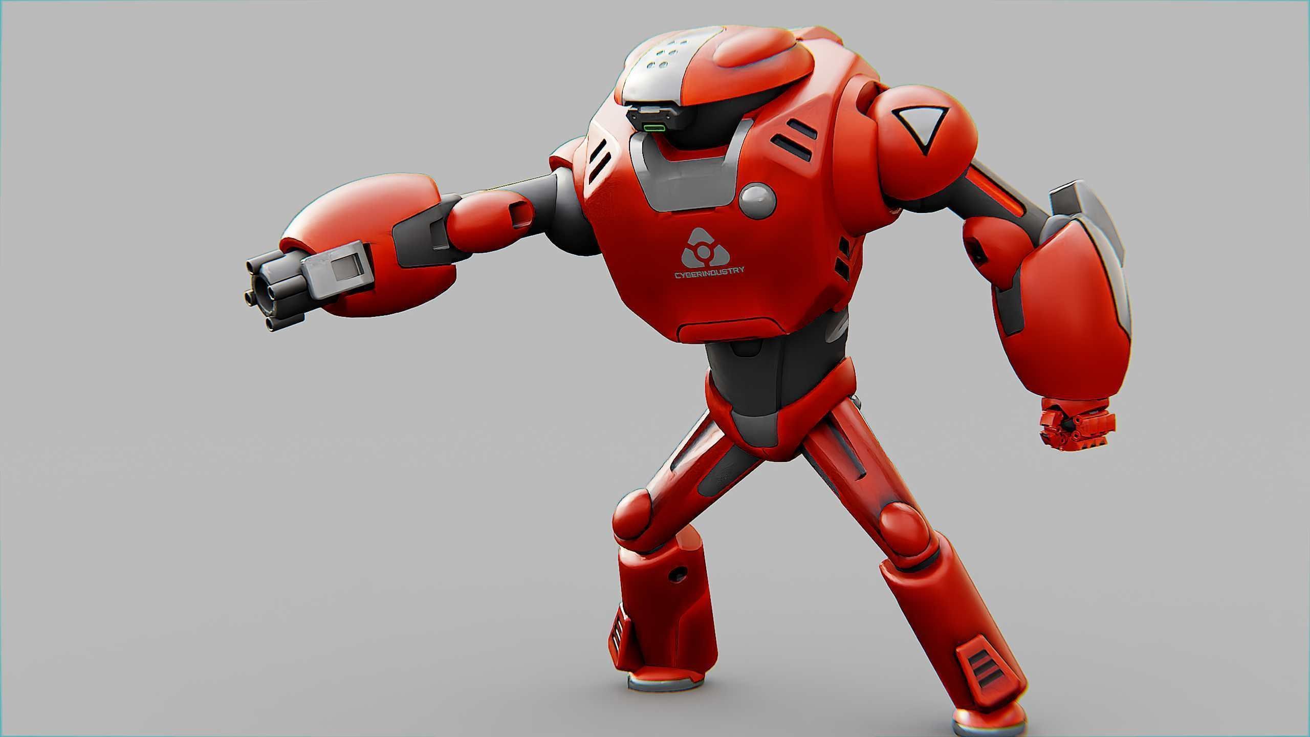 BATTLE DROID XZERONI Rigged for Unreal Engine - Unity - MIXAMO  3D model_4