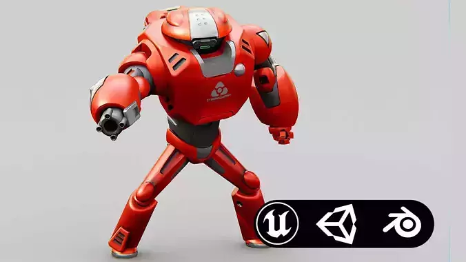 BATTLE DROID XZERONI Rigged for Unreal Engine - Unity - MIXAMO  3D model
