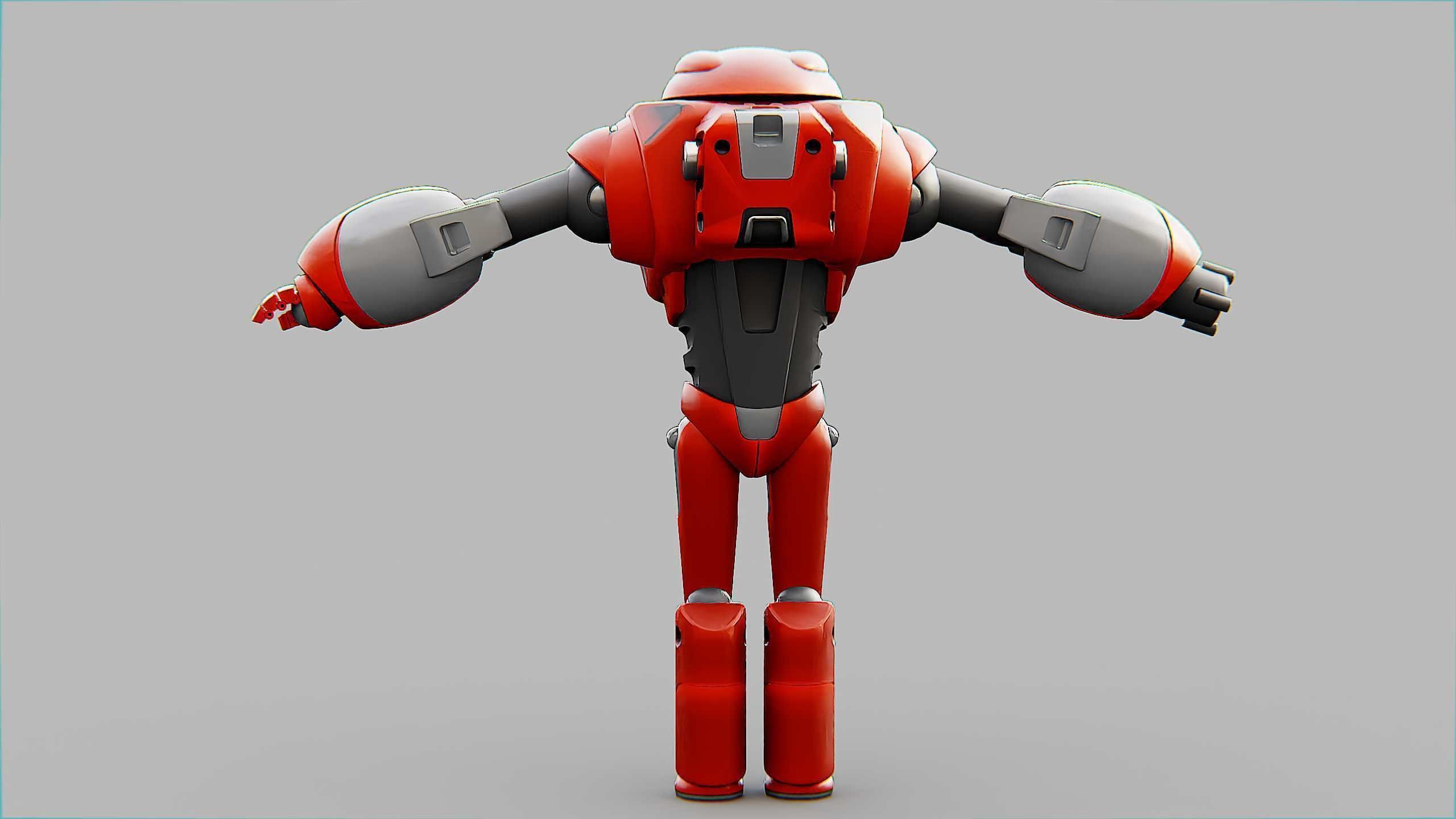 BATTLE DROID XZERONI Rigged for Unreal Engine - Unity - MIXAMO  3D model_25