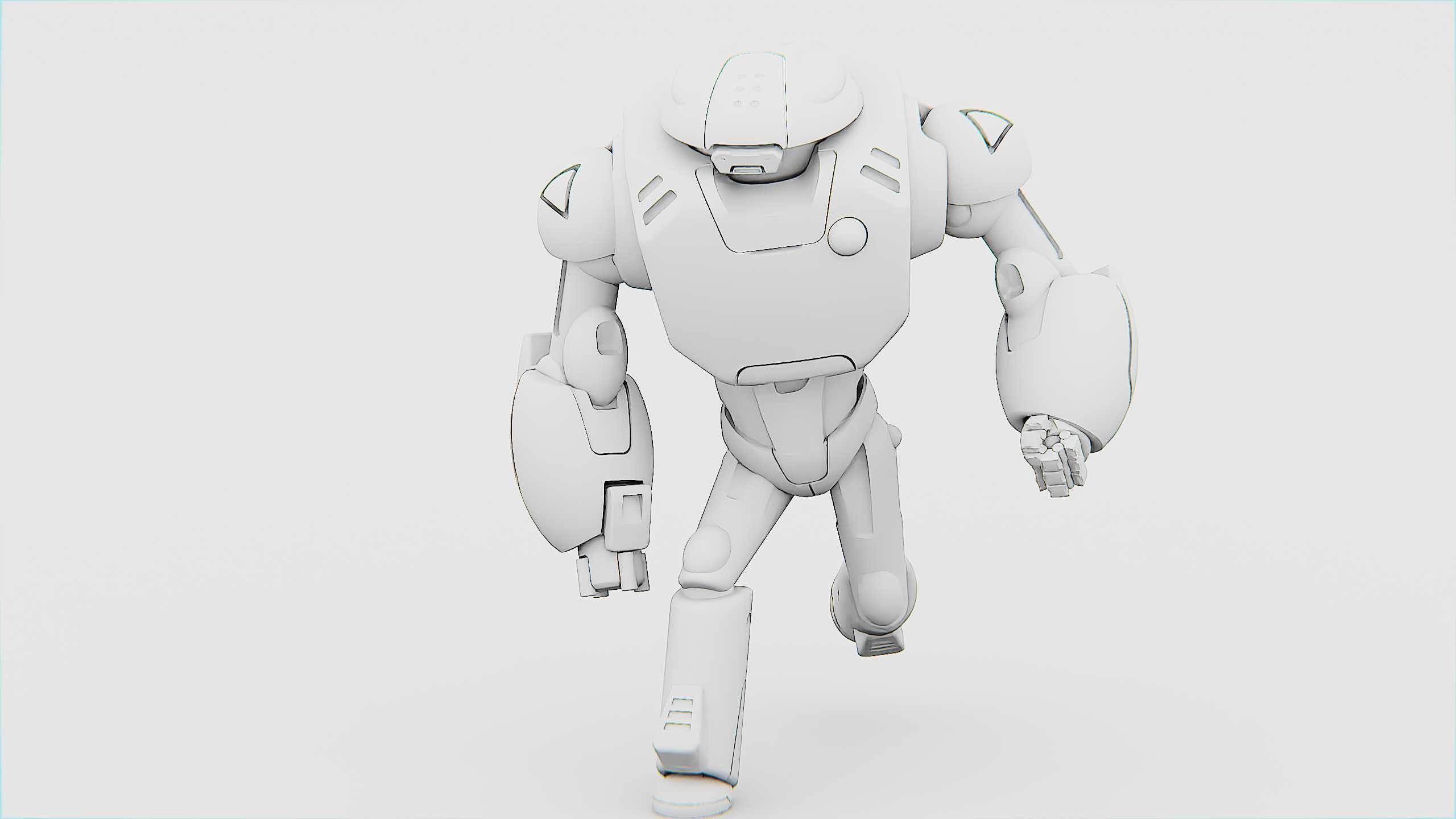 BATTLE DROID XZERONI Rigged for Unreal Engine - Unity - MIXAMO  3D model_35