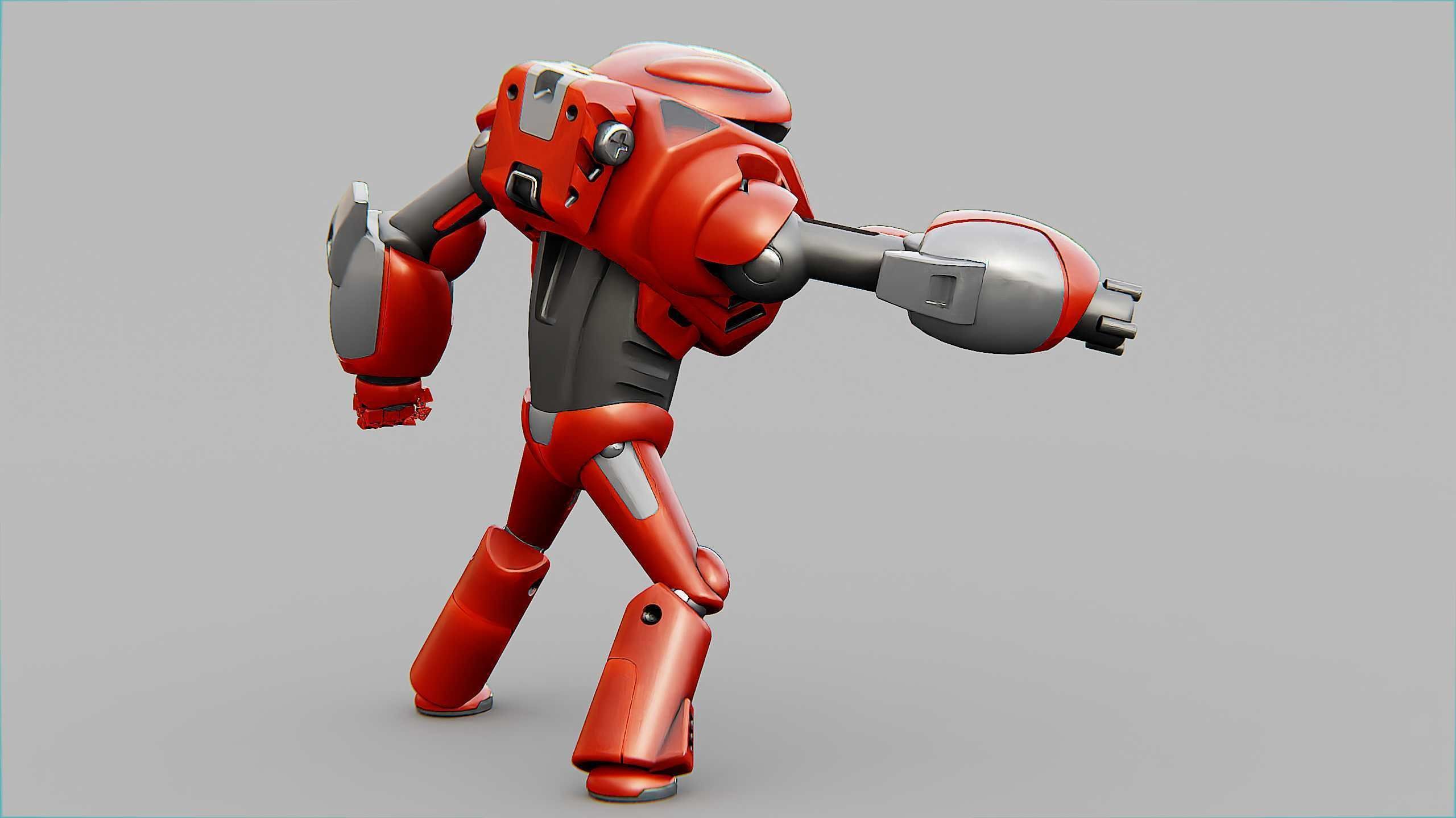 BATTLE DROID XZERONI Rigged for Unreal Engine - Unity - MIXAMO  3D model_13