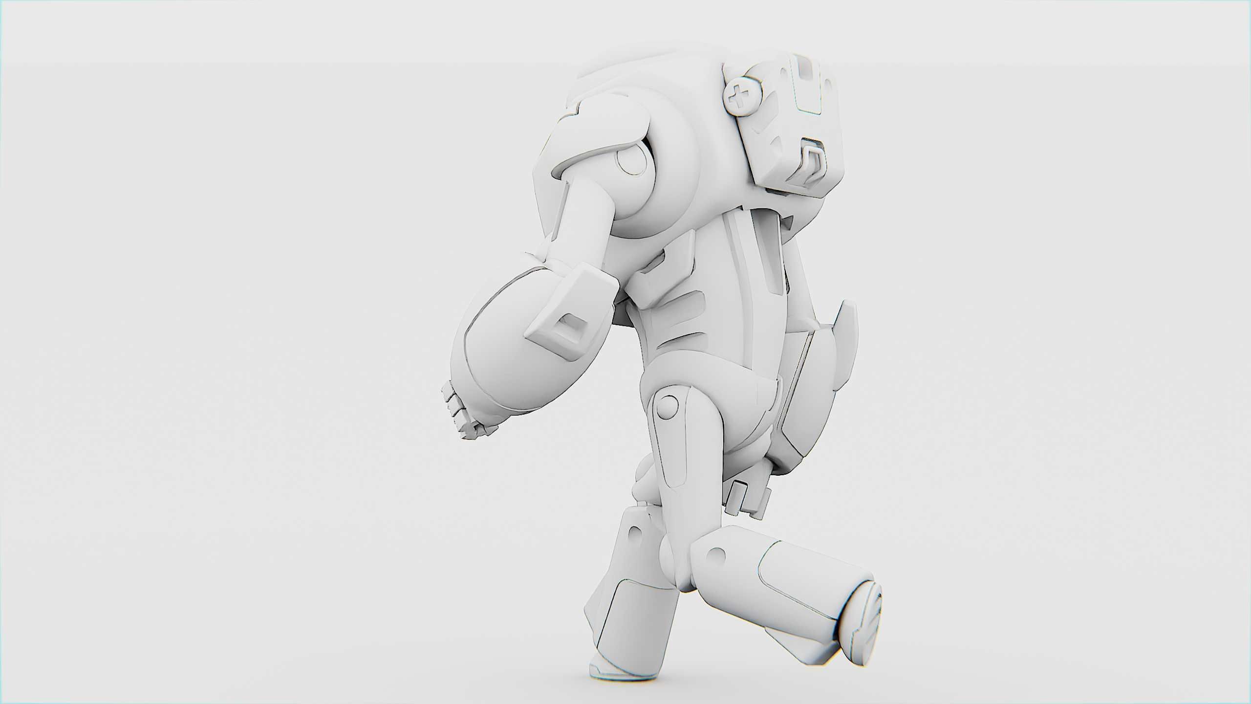 BATTLE DROID XZERONI Rigged for Unreal Engine - Unity - MIXAMO  3D model_36