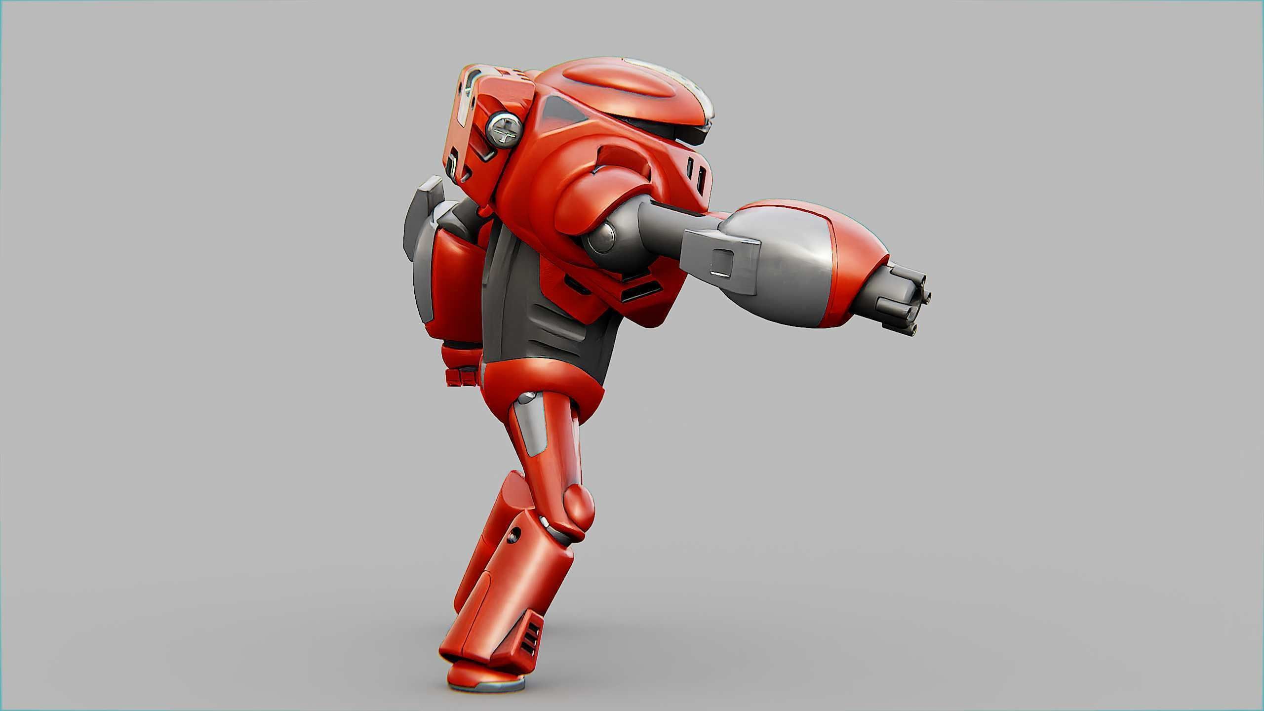 BATTLE DROID XZERONI Rigged for Unreal Engine - Unity - MIXAMO  3D model_14
