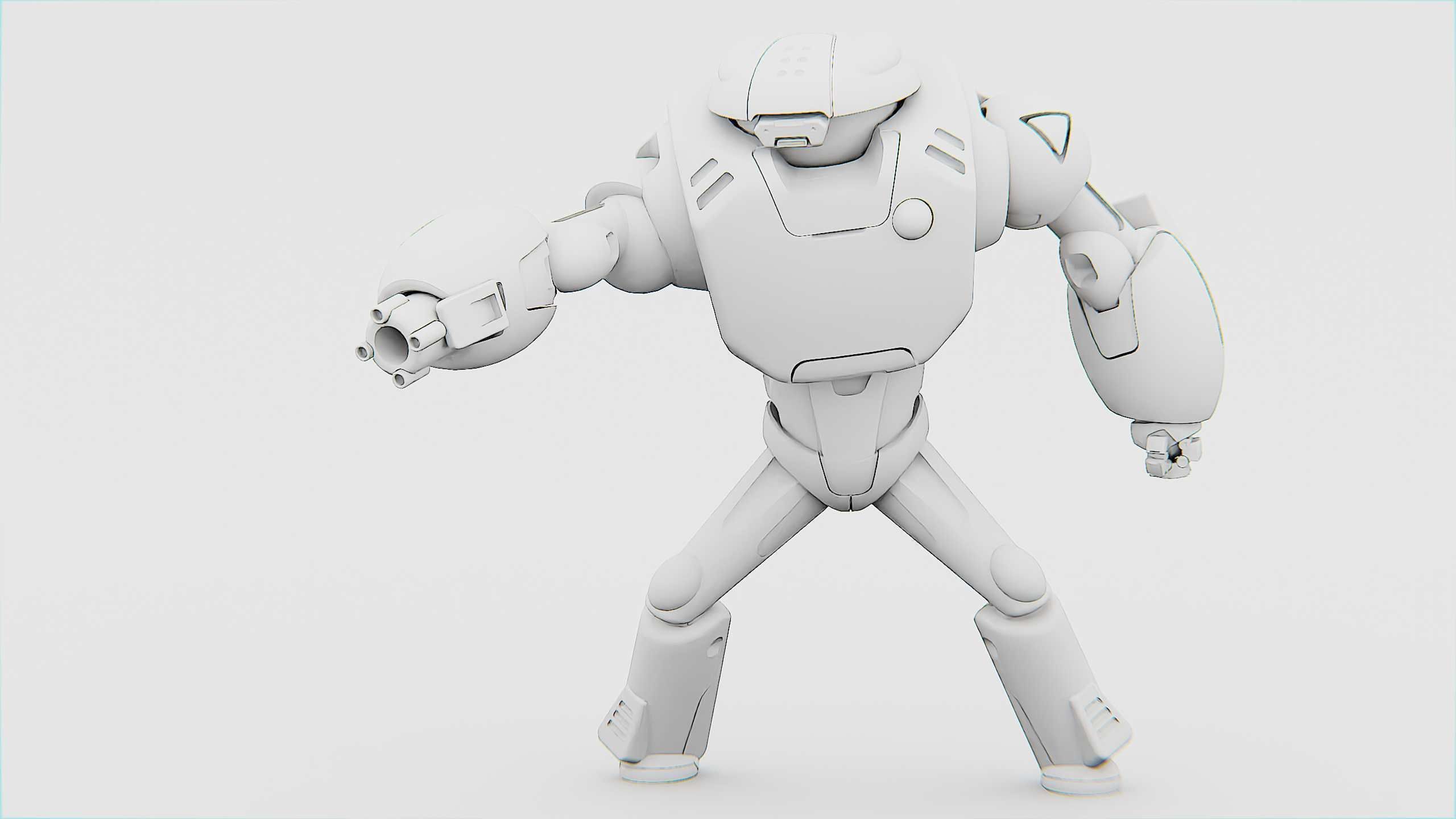 BATTLE DROID XZERONI Rigged for Unreal Engine - Unity - MIXAMO  3D model_32