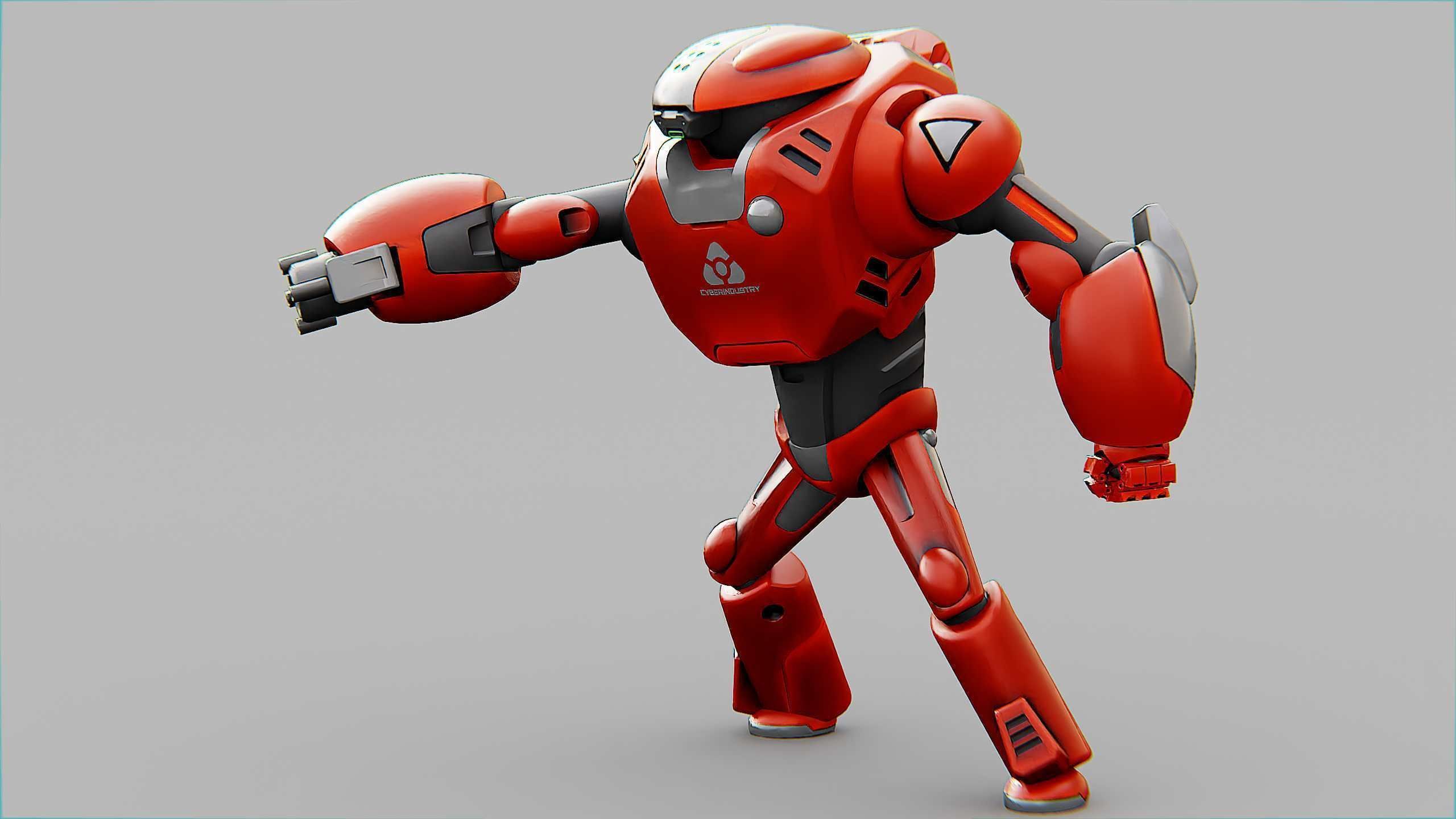 BATTLE DROID XZERONI Rigged for Unreal Engine - Unity - MIXAMO  3D model_5