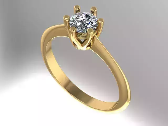 6 prong Engagement Ring