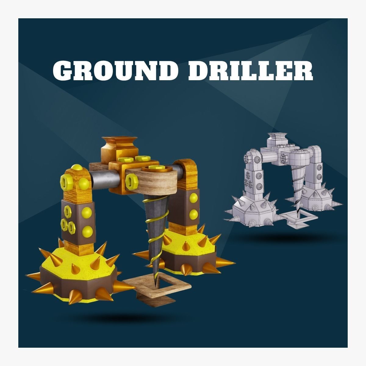 Ground driller 3D model CGTrader