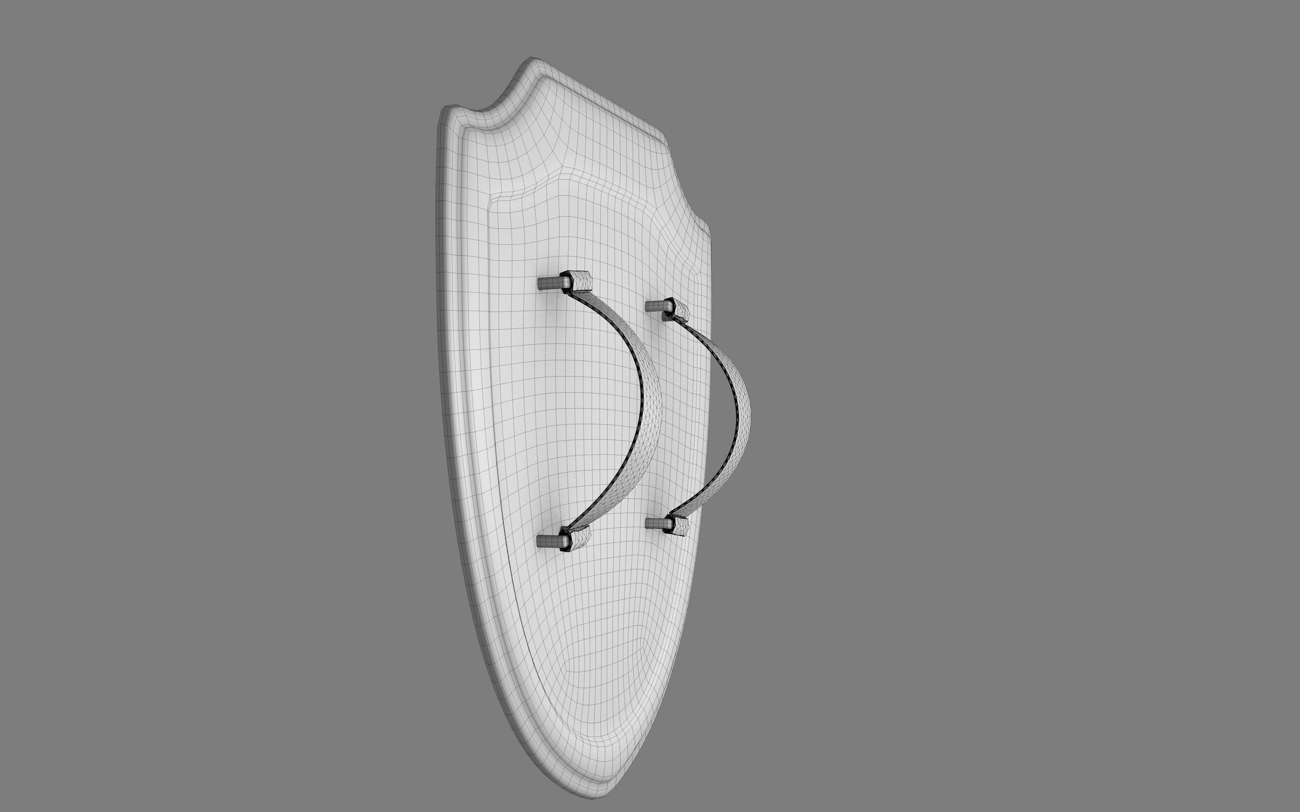 ANCIENT EGYPTIAN WAR SHIELD 3D MODEL Low-poly 3D model_24