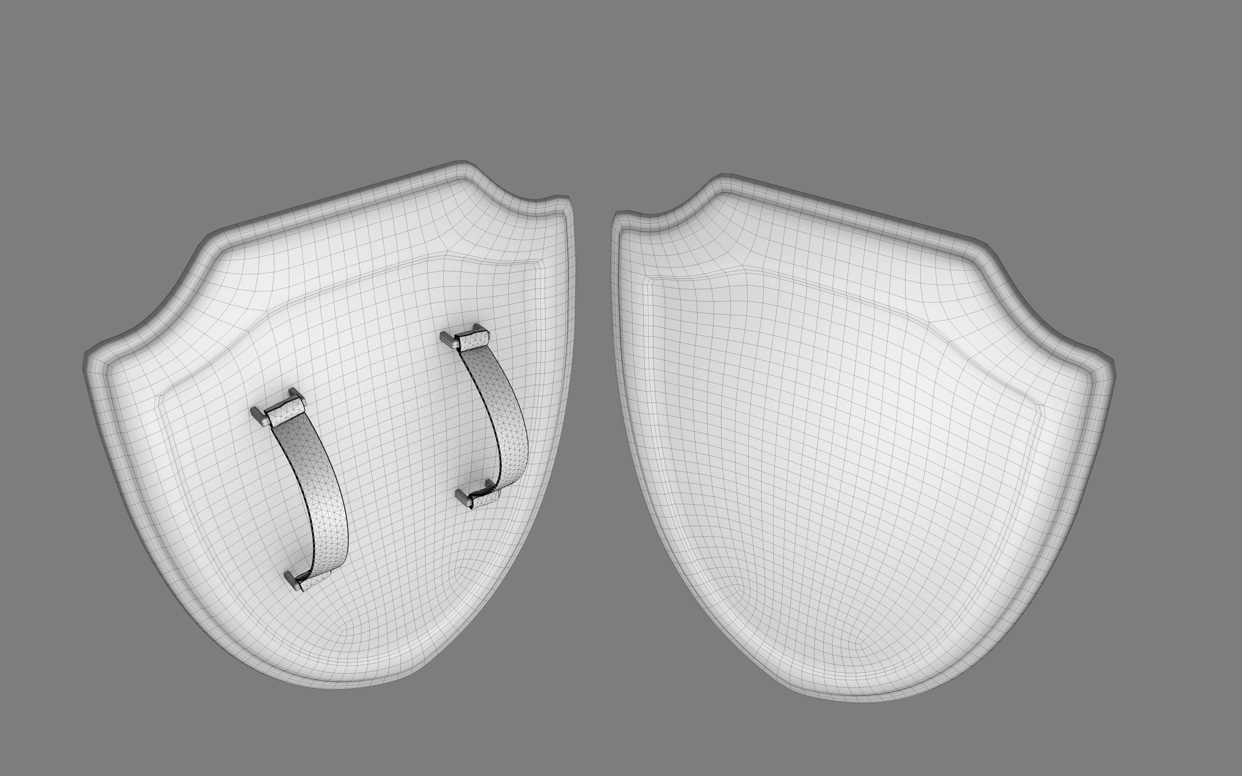 ANCIENT EGYPTIAN WAR SHIELD 3D MODEL Low-poly 3D model_22