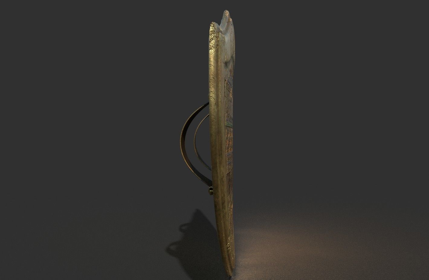 ANCIENT EGYPTIAN WAR SHIELD 3D MODEL Low-poly 3D model_14