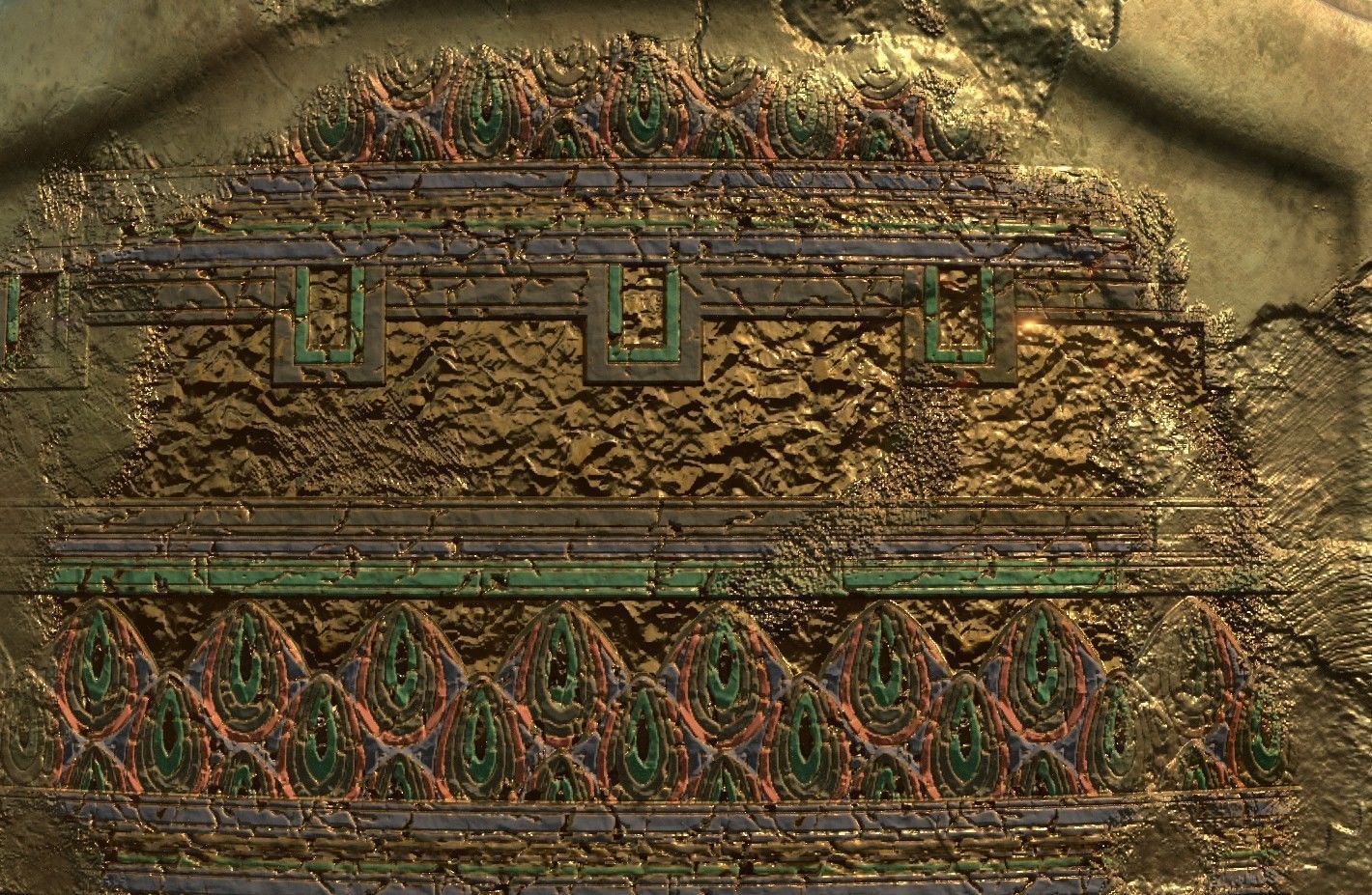 ANCIENT EGYPTIAN WAR SHIELD 3D MODEL Low-poly 3D model_16