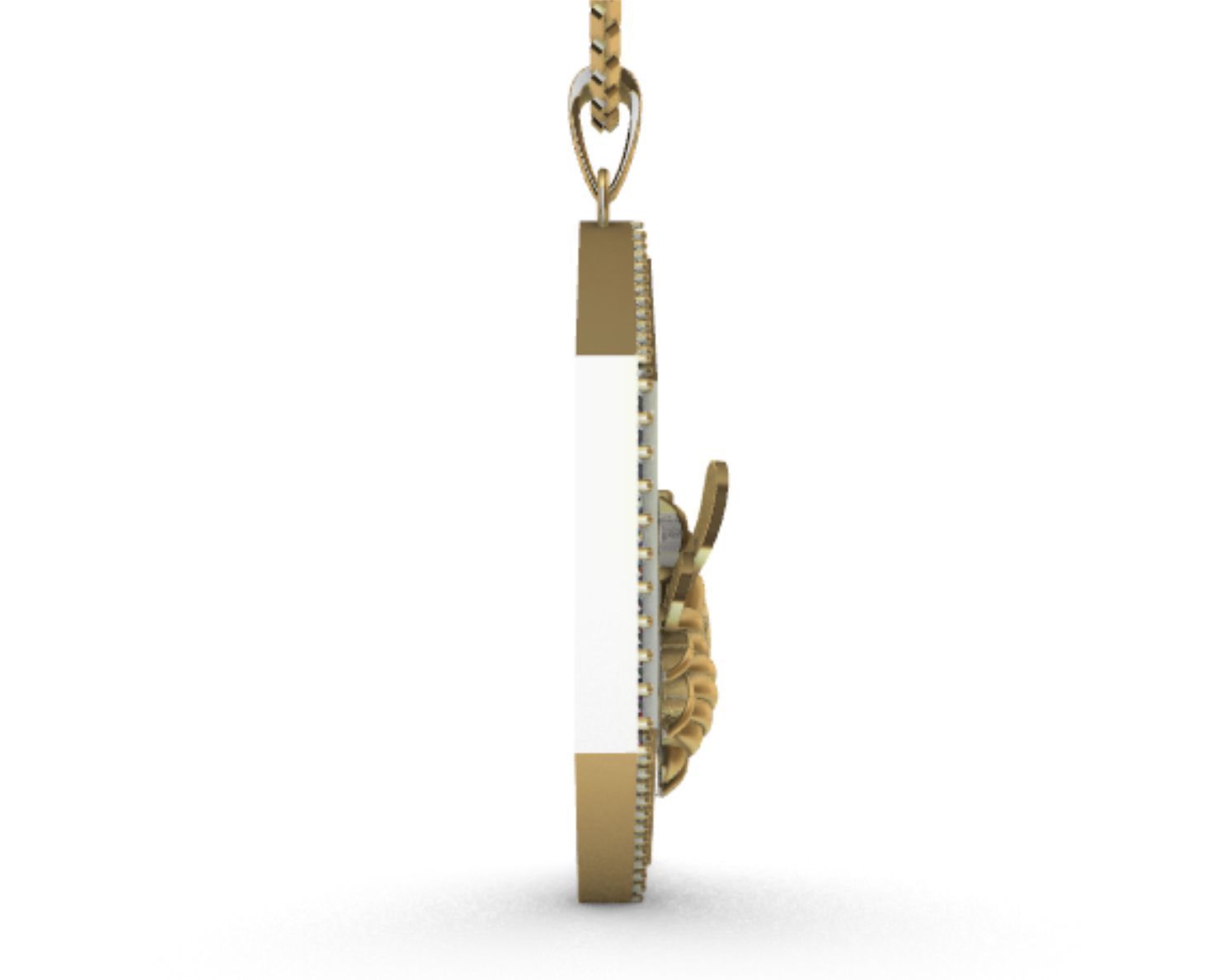 pendant bee 3D print model_3