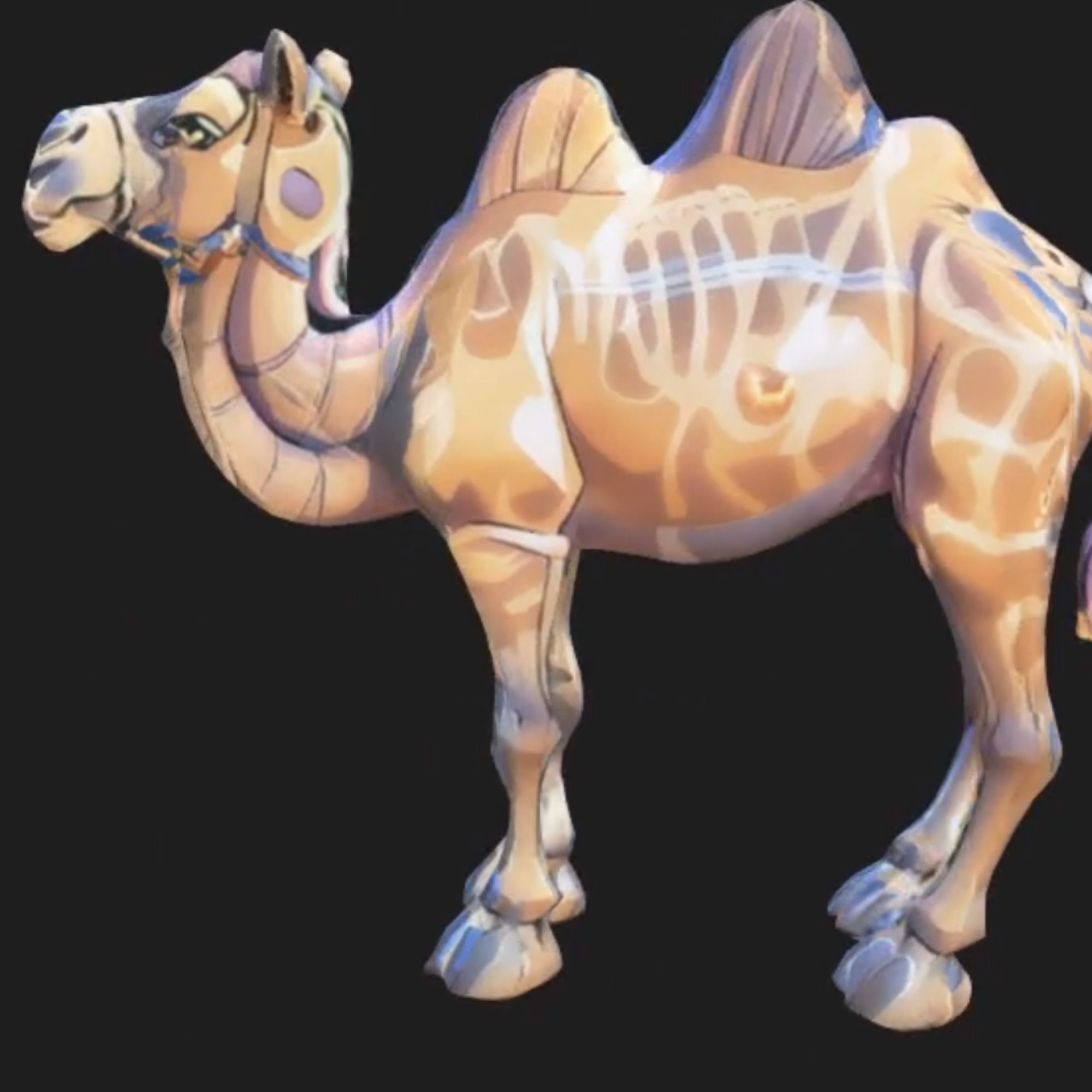 Camel Model 3D 3D model_2