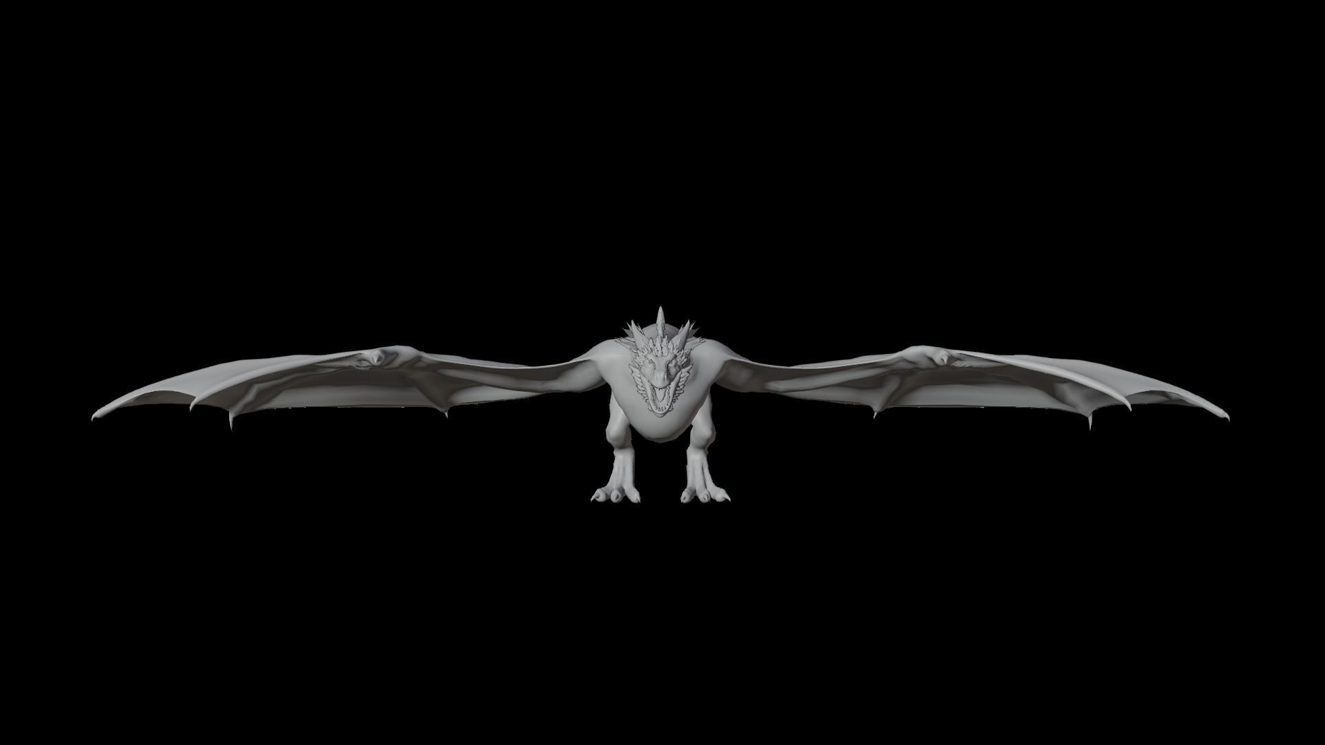 Wyvern Dragon  Low-poly 3D model_24
