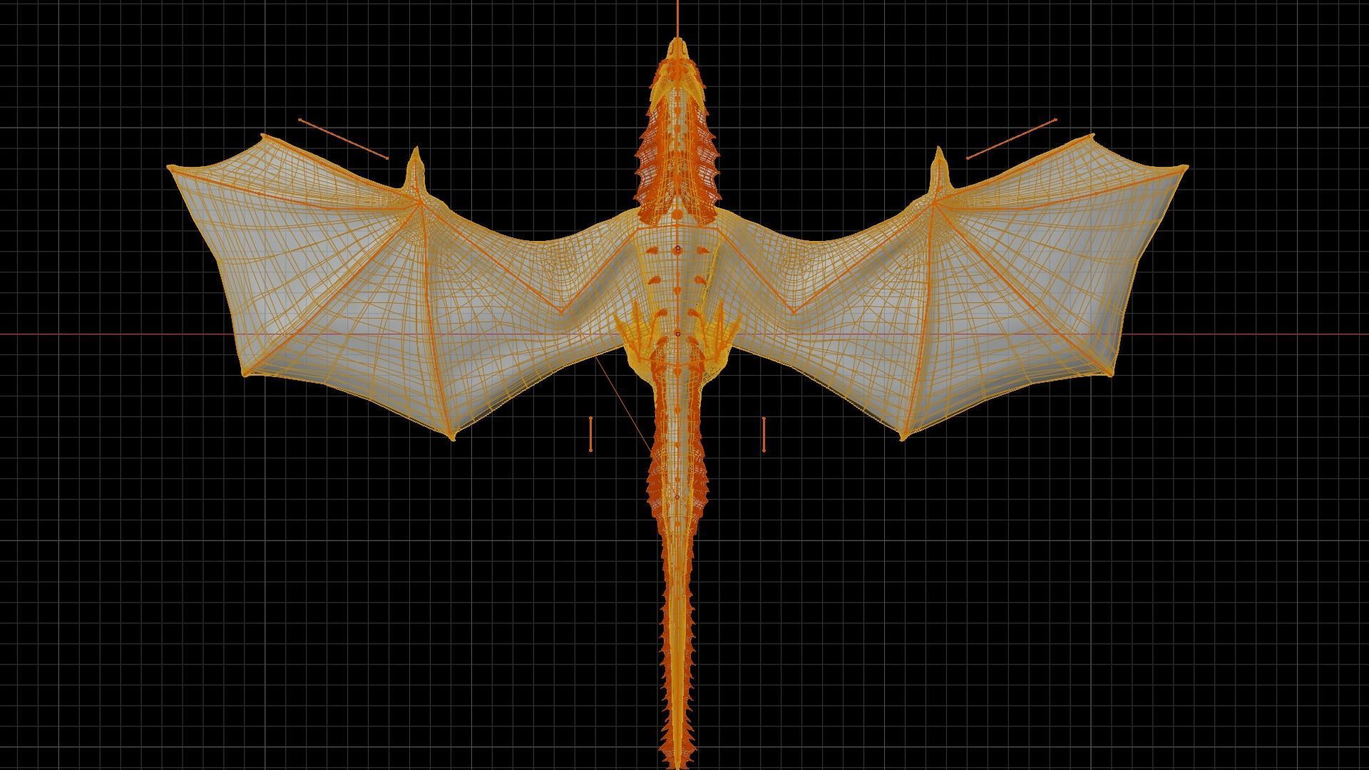 Wyvern Dragon  Low-poly 3D model_22
