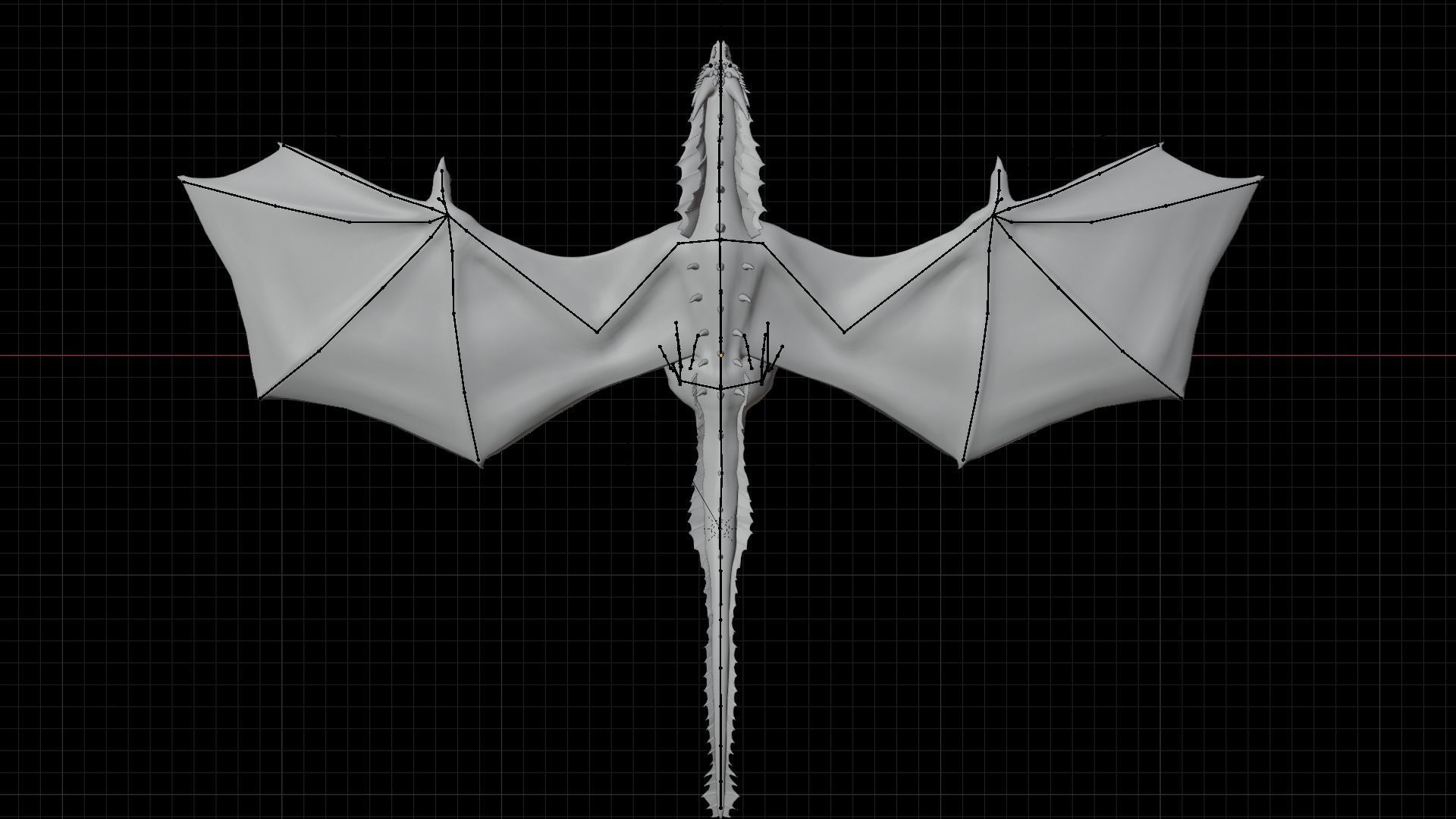 Wyvern Dragon  Low-poly 3D model_21