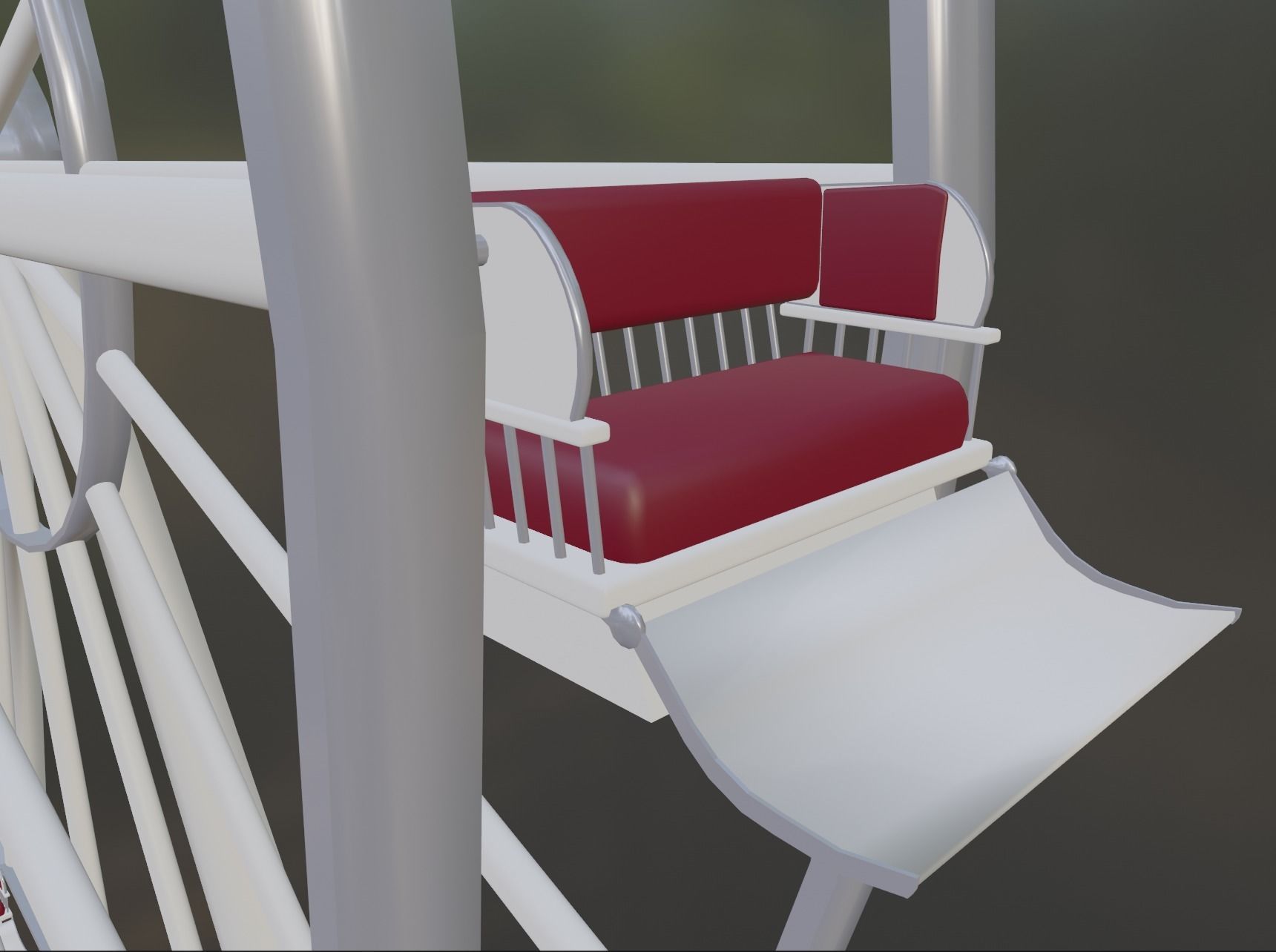 Ferris Wheel Low-poly 3D model_1