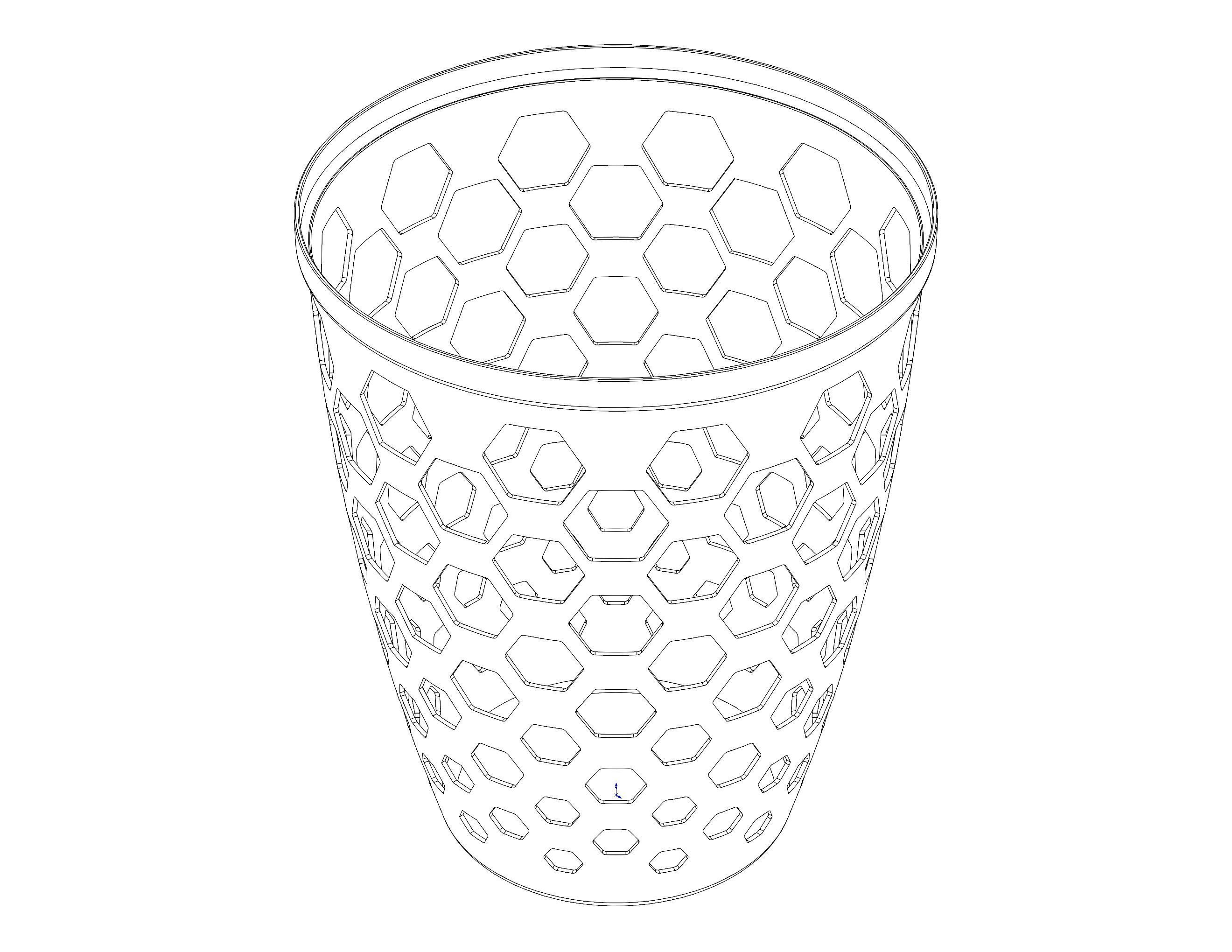Multi-Purpose Round Basket 25 cm Width 3D print model_6