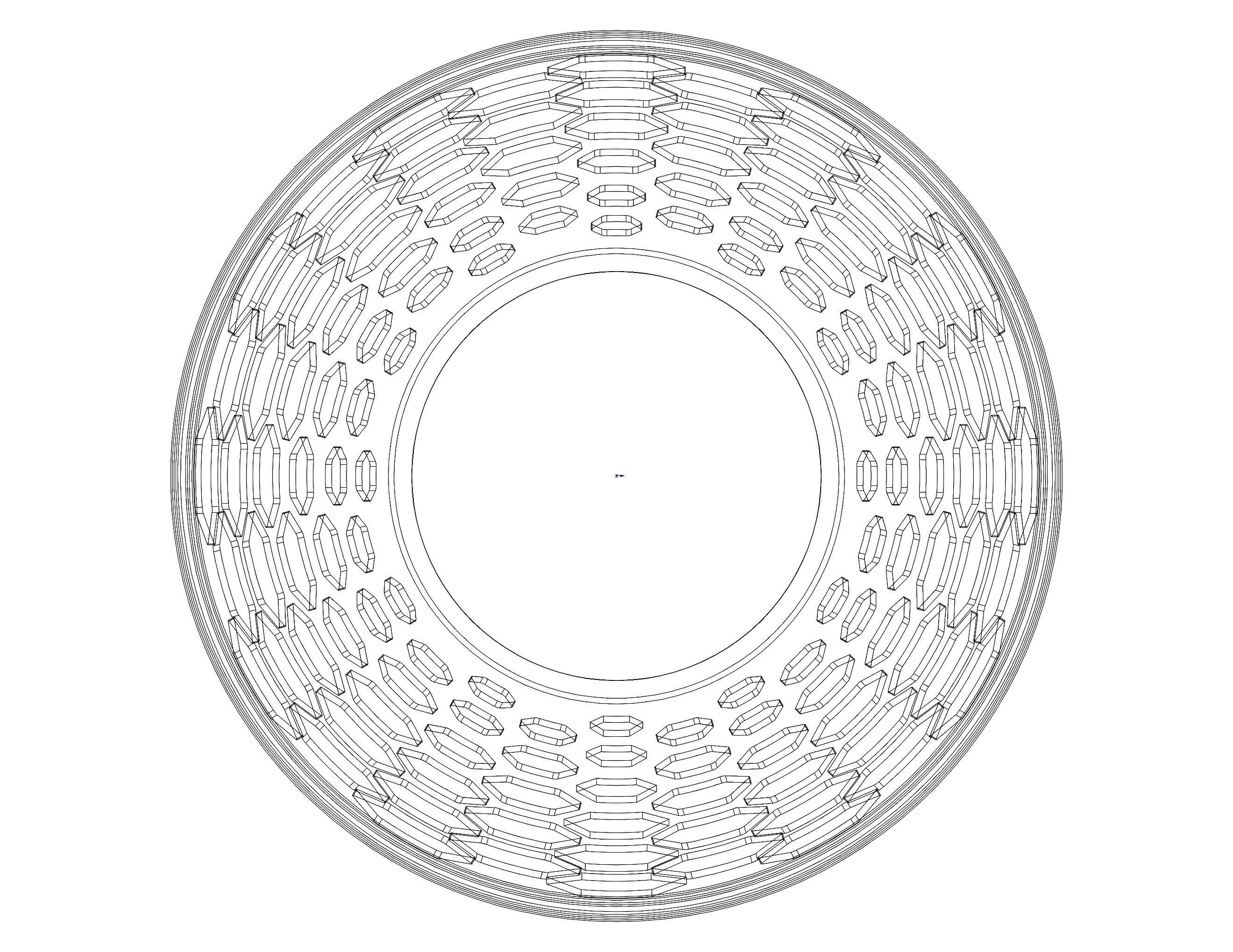 Multi-Purpose Round Basket 25 cm Width 3D print model_16