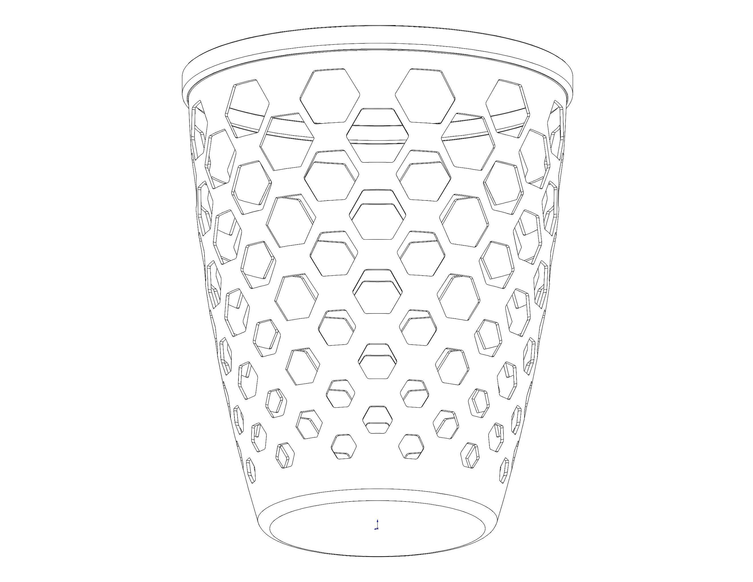 Multi-Purpose Round Basket 25 cm Width 3D print model_34