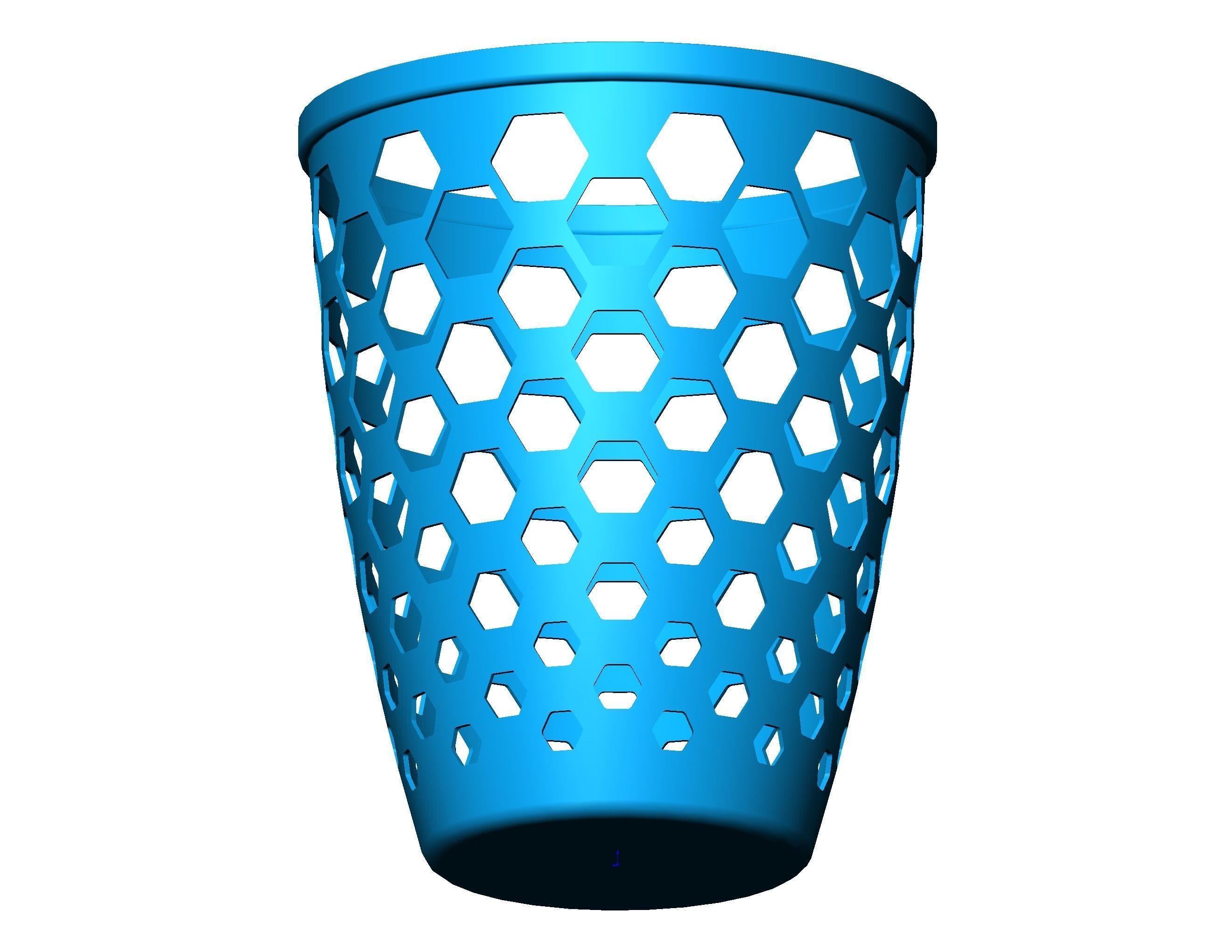 Multi-Purpose Round Basket 25 cm Width 3D print model_37