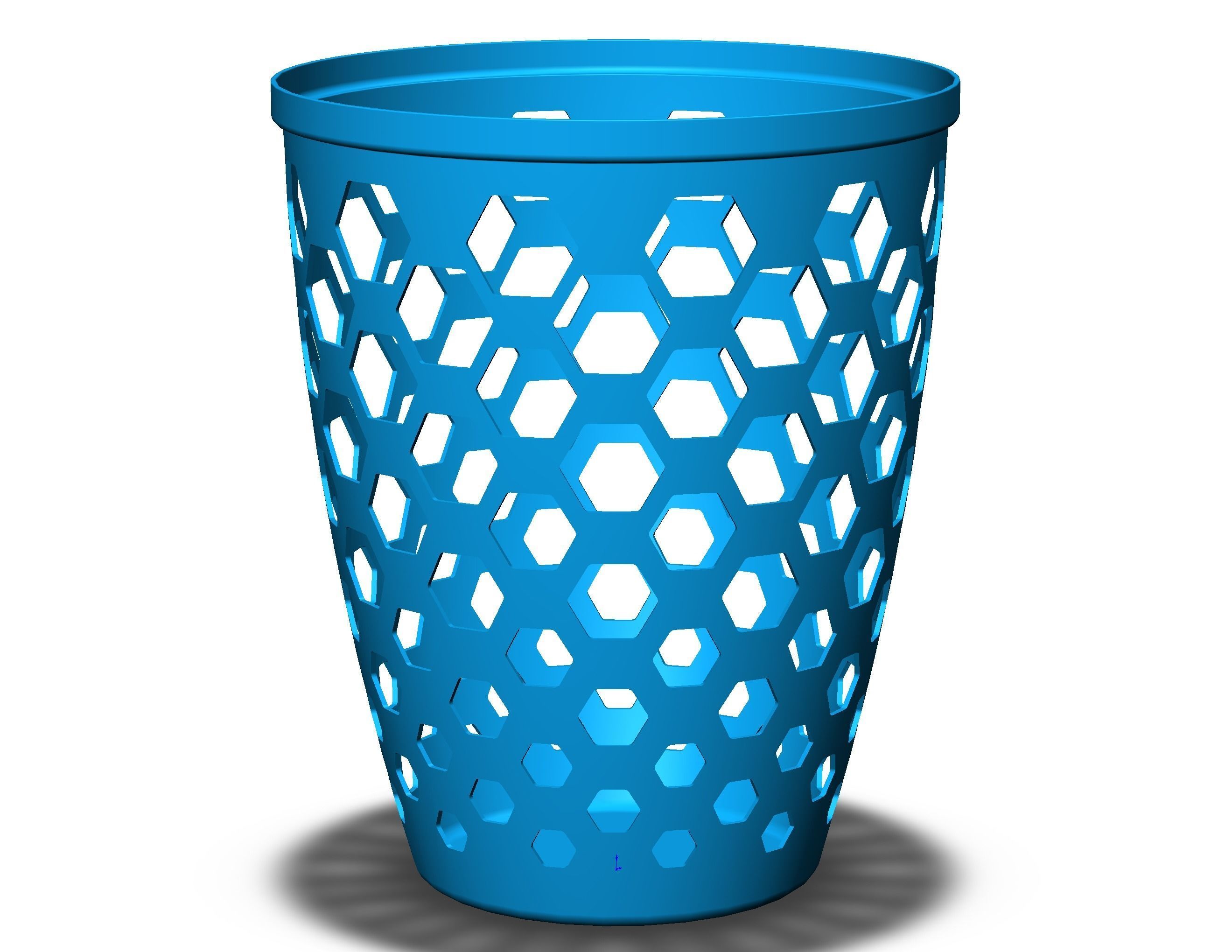 Multi-Purpose Round Basket 25 cm Width 3D print model_29